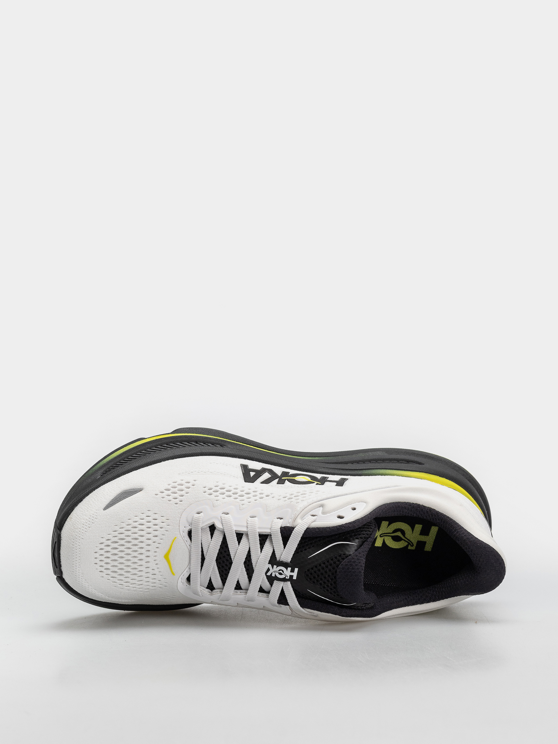 Hoka Bondi 9 Shoes (white/citrus)