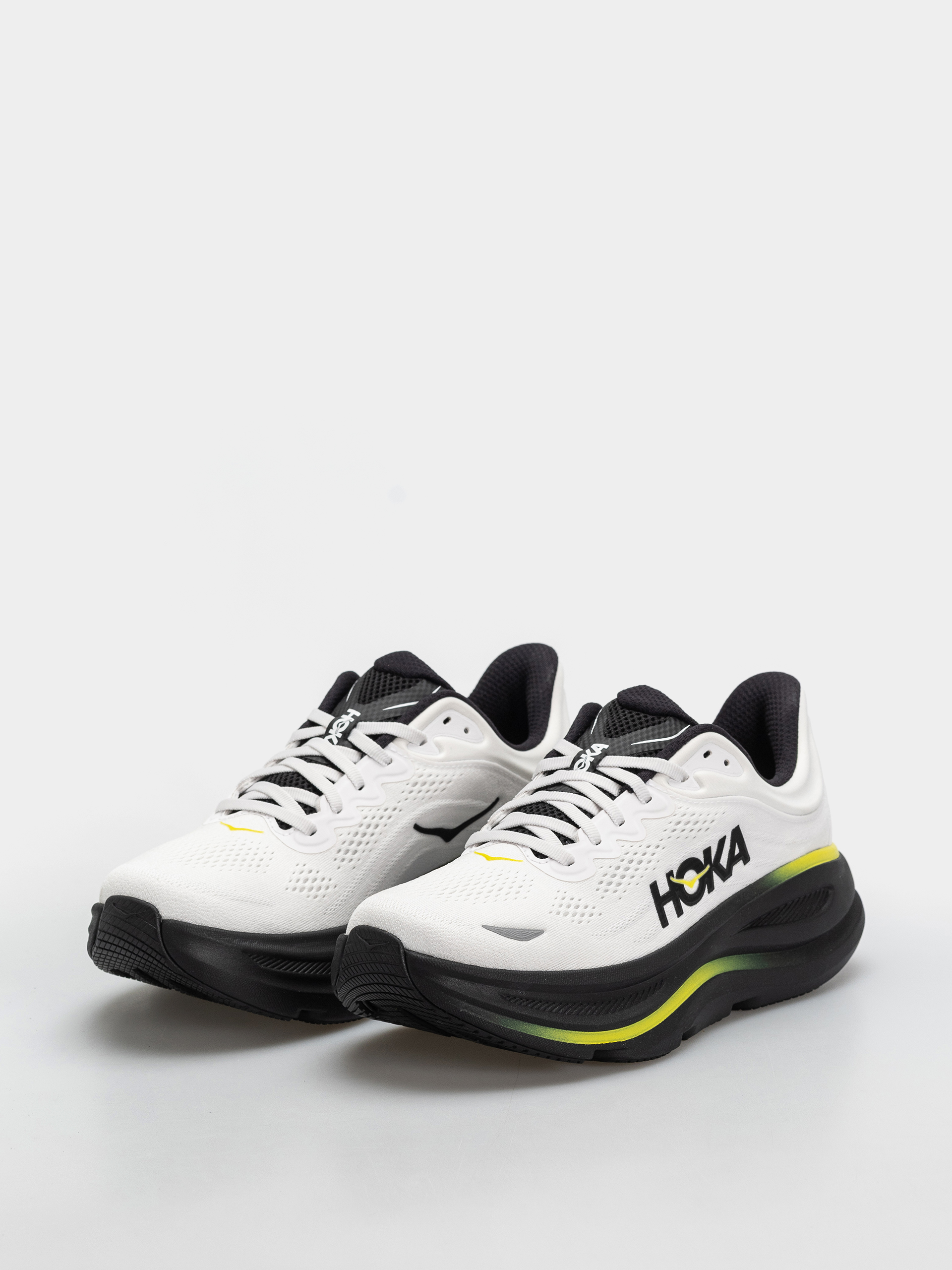Hoka Bondi 9 Shoes (white/citrus)