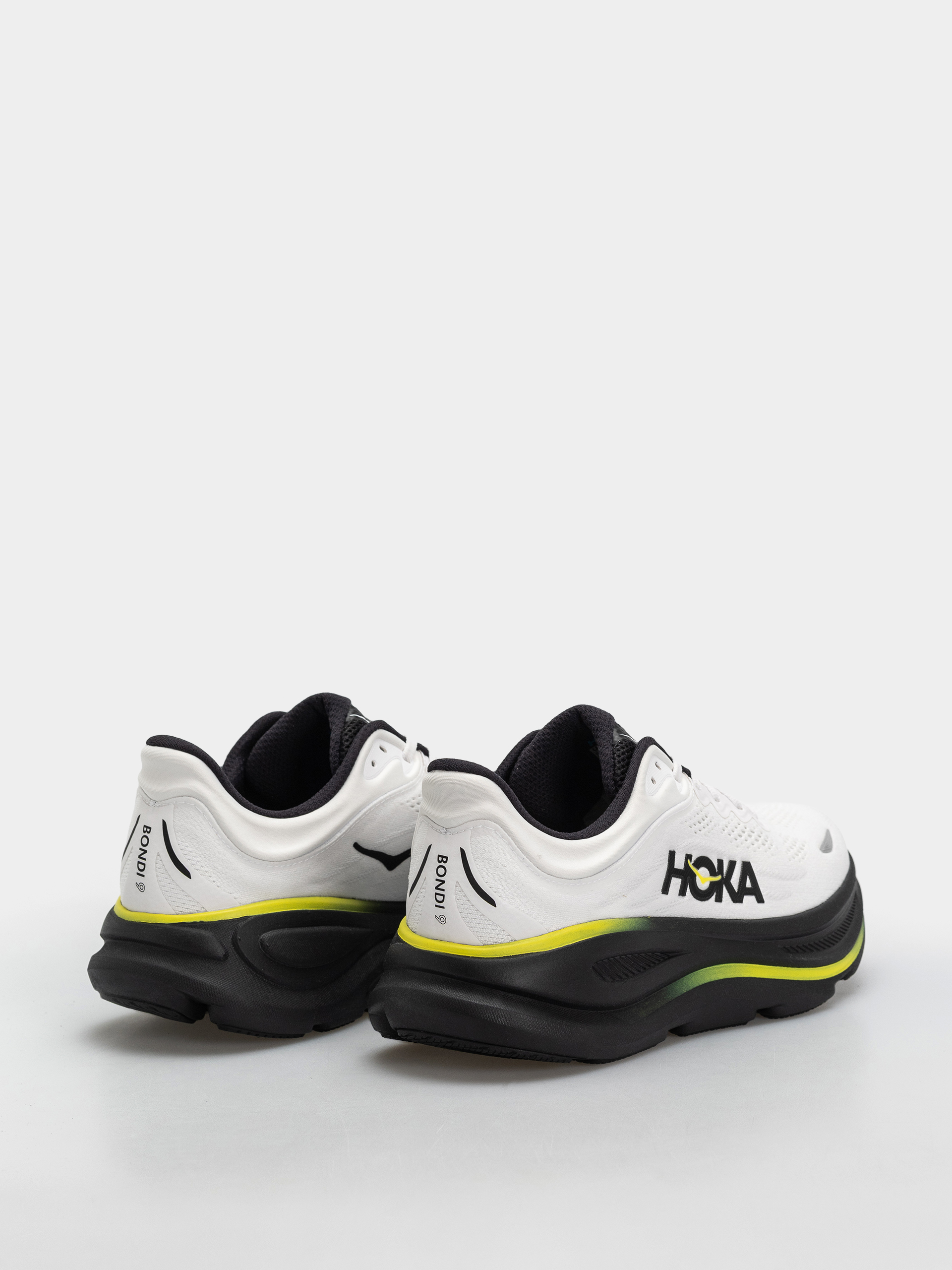 Hoka Bondi 9 Shoes (white/citrus)