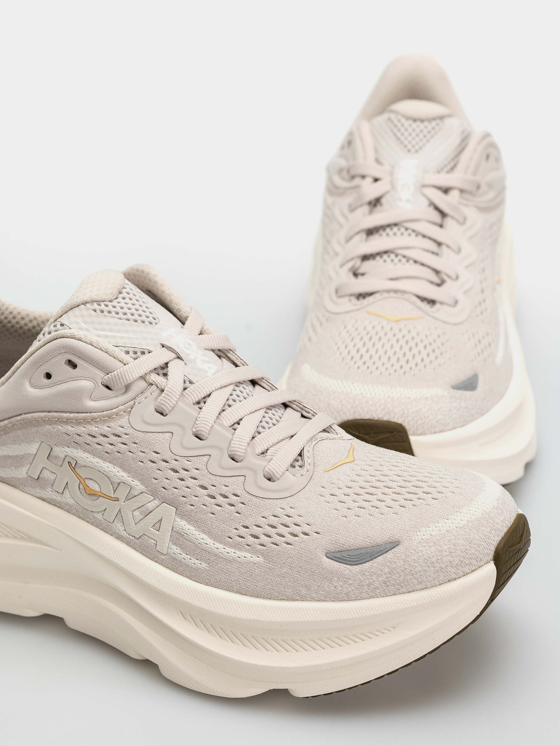 Hoka Bondi 9 Schuhe Wmn (river rock grey/alabaster)