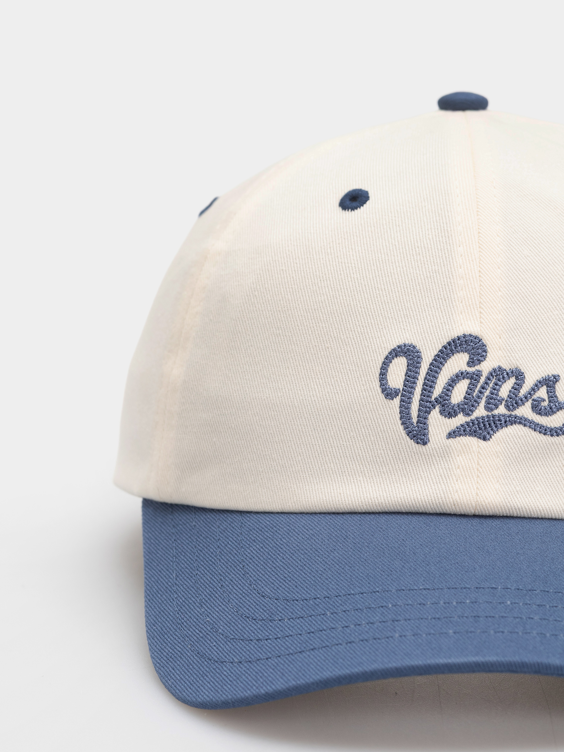 Vans Lefty Script Curved Bill Jockey Cap (true navy)