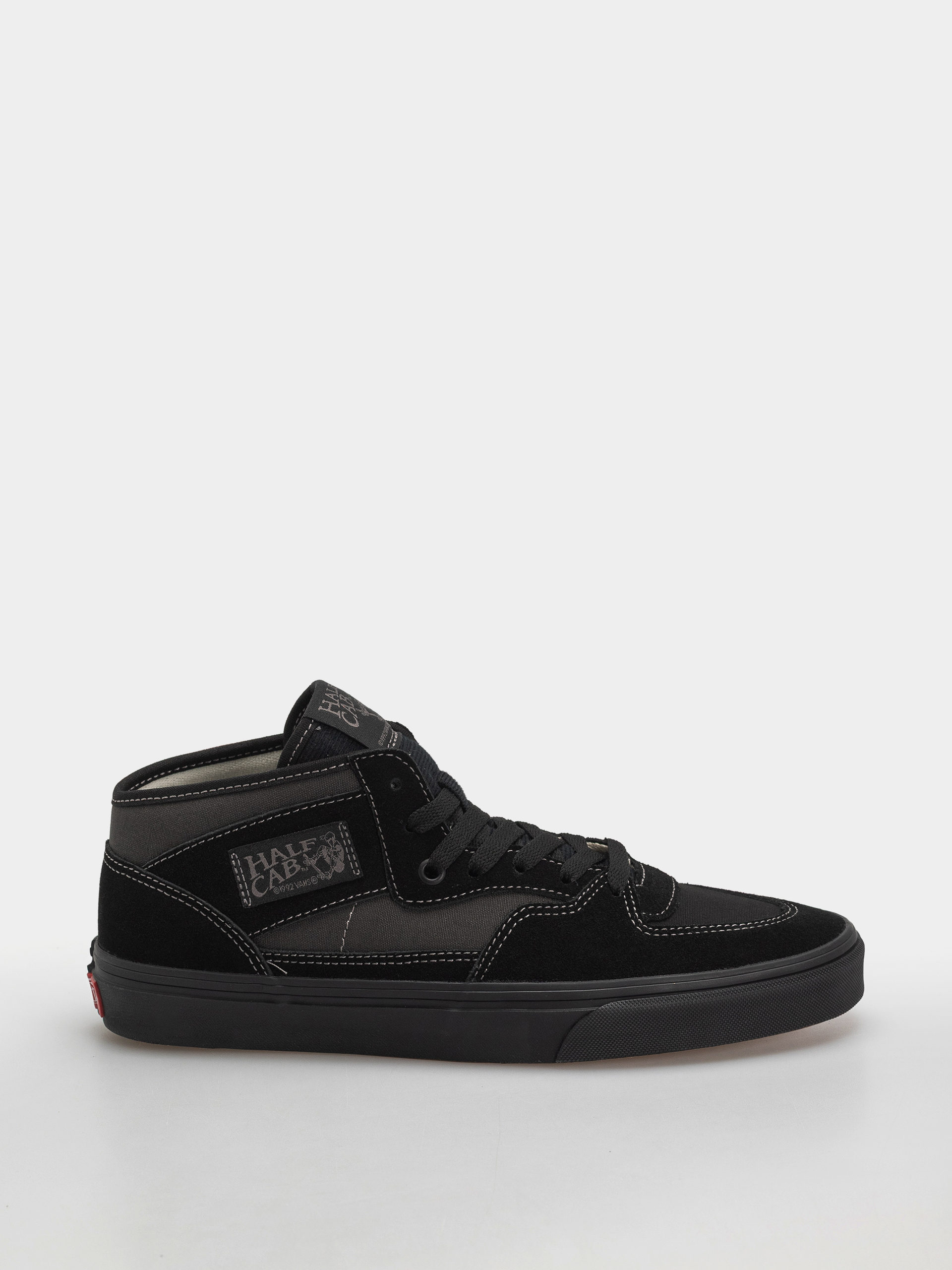 靴 VANS Skate Half Cab Web Dark Grey Black Vans Skate Zahba Shoes - black (leather blackout)