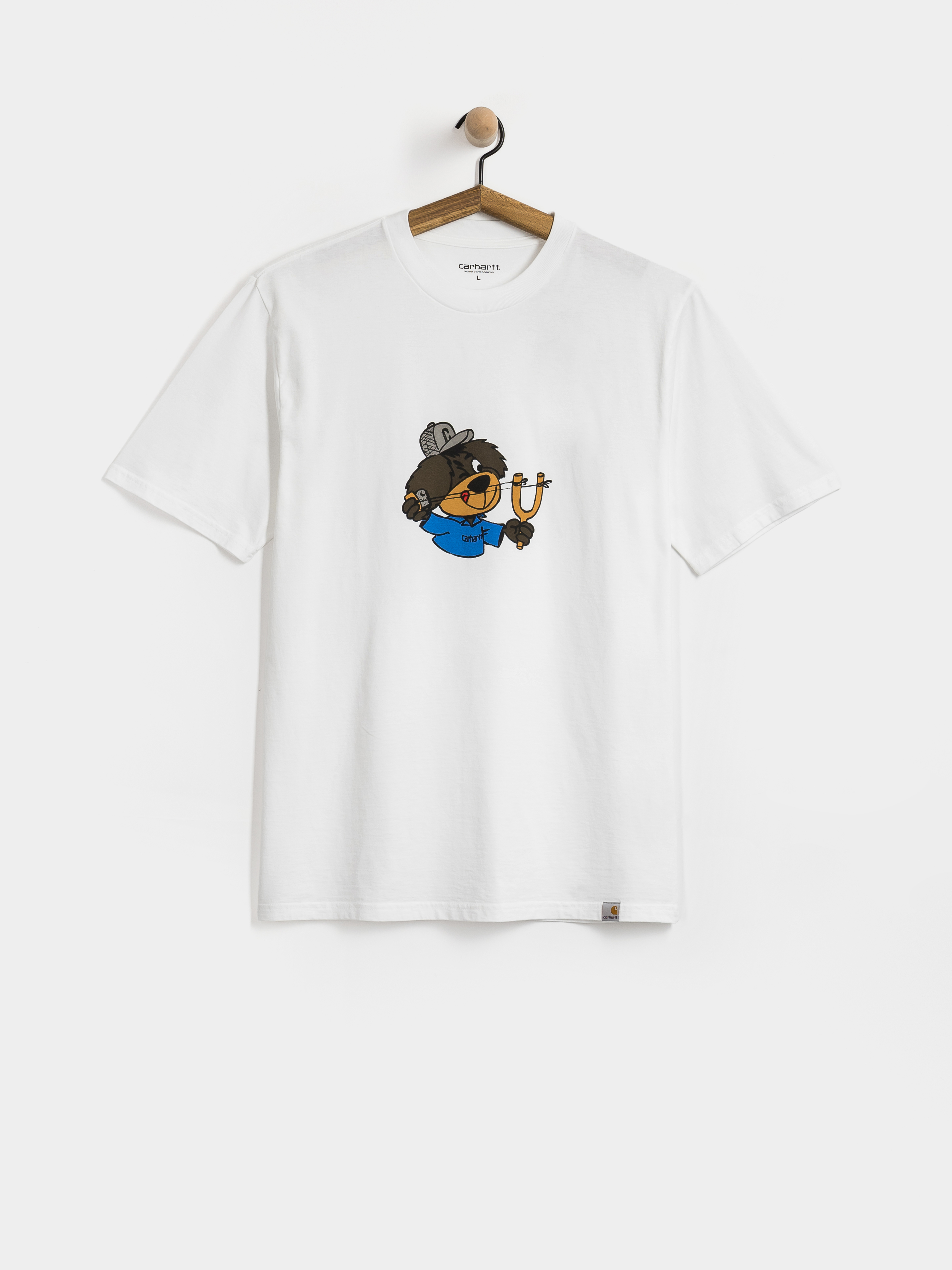 Carhartt WIP Slingshot T-Shirt (white/heavy enzyme wash)