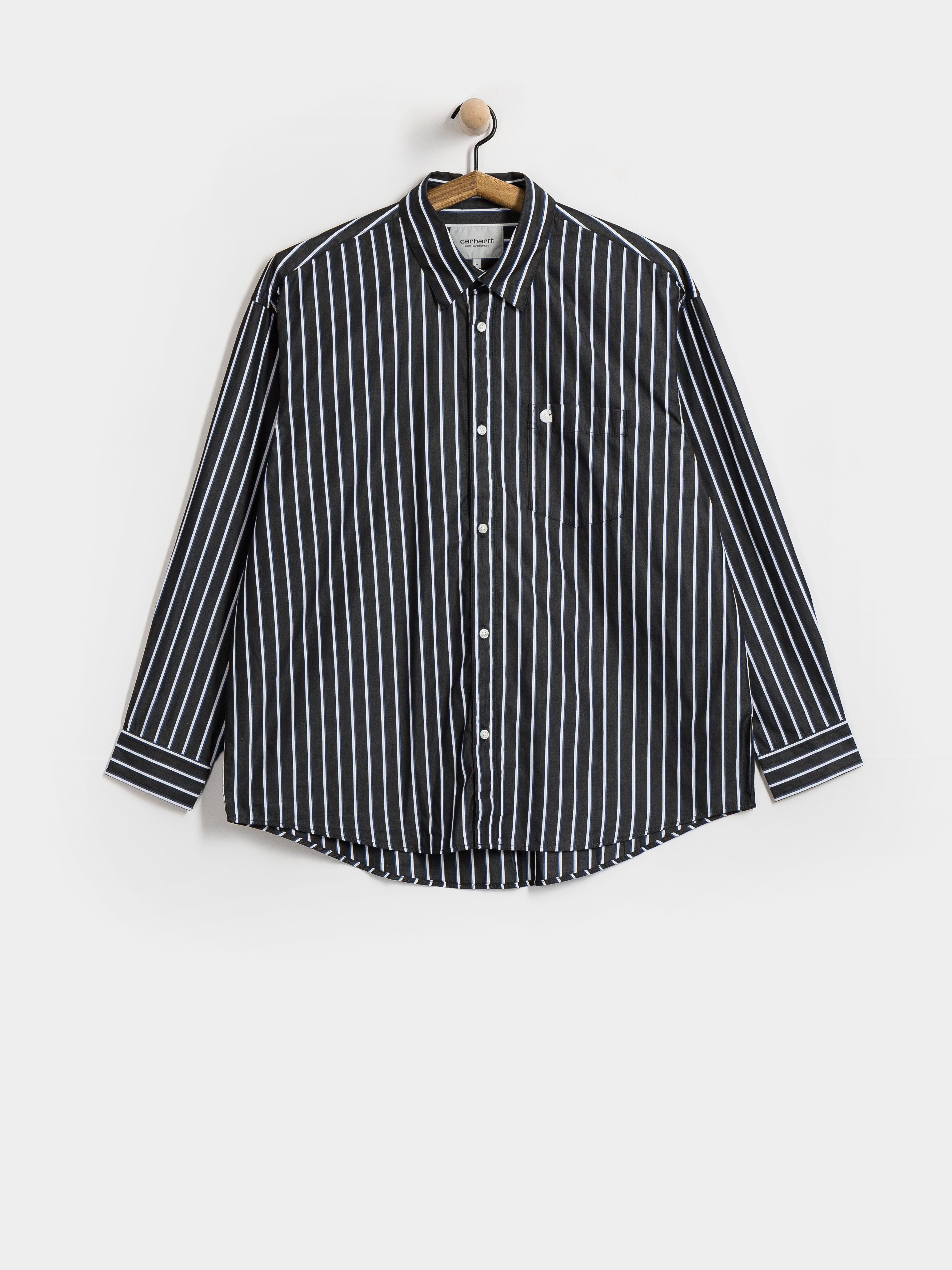 Carhartt WIP Keene Shirt - blue (keene stripe curacao)