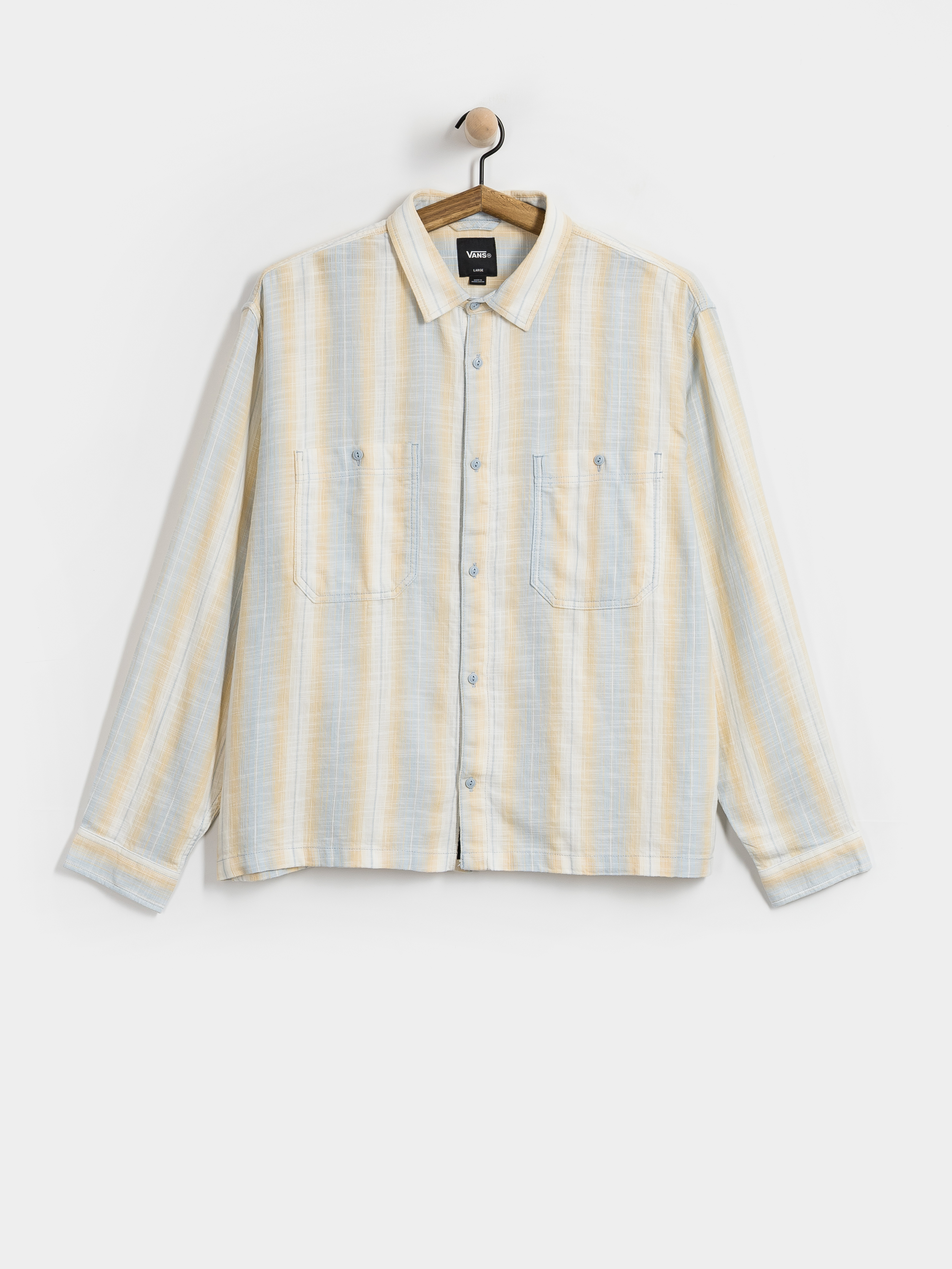 Vans Larkspur Lightweight Stripe Shirt (soft slate)