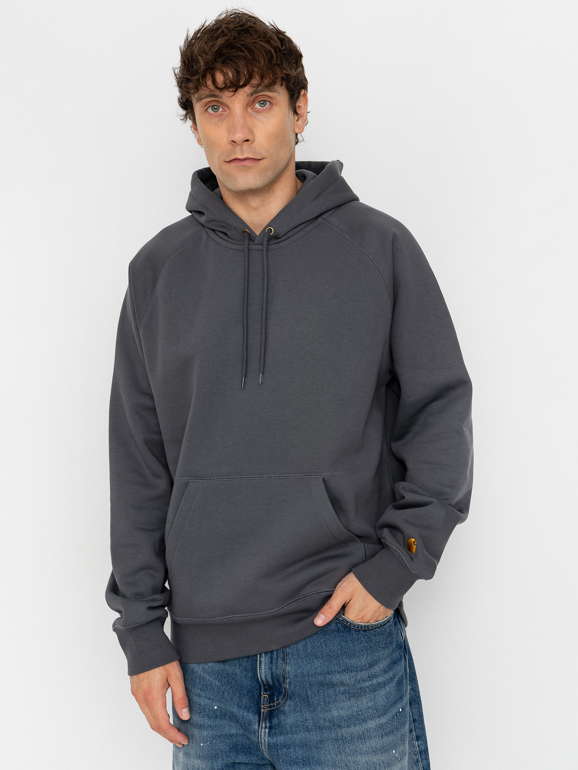 Carhartt WIP Chase HD Hoodie - brown (dark umber/gold)
