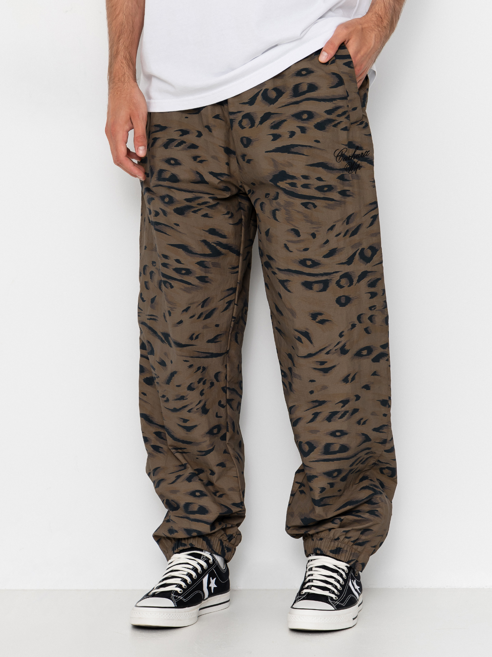 Carhartt WIP Travon Pants (duck feather print cypress/black)