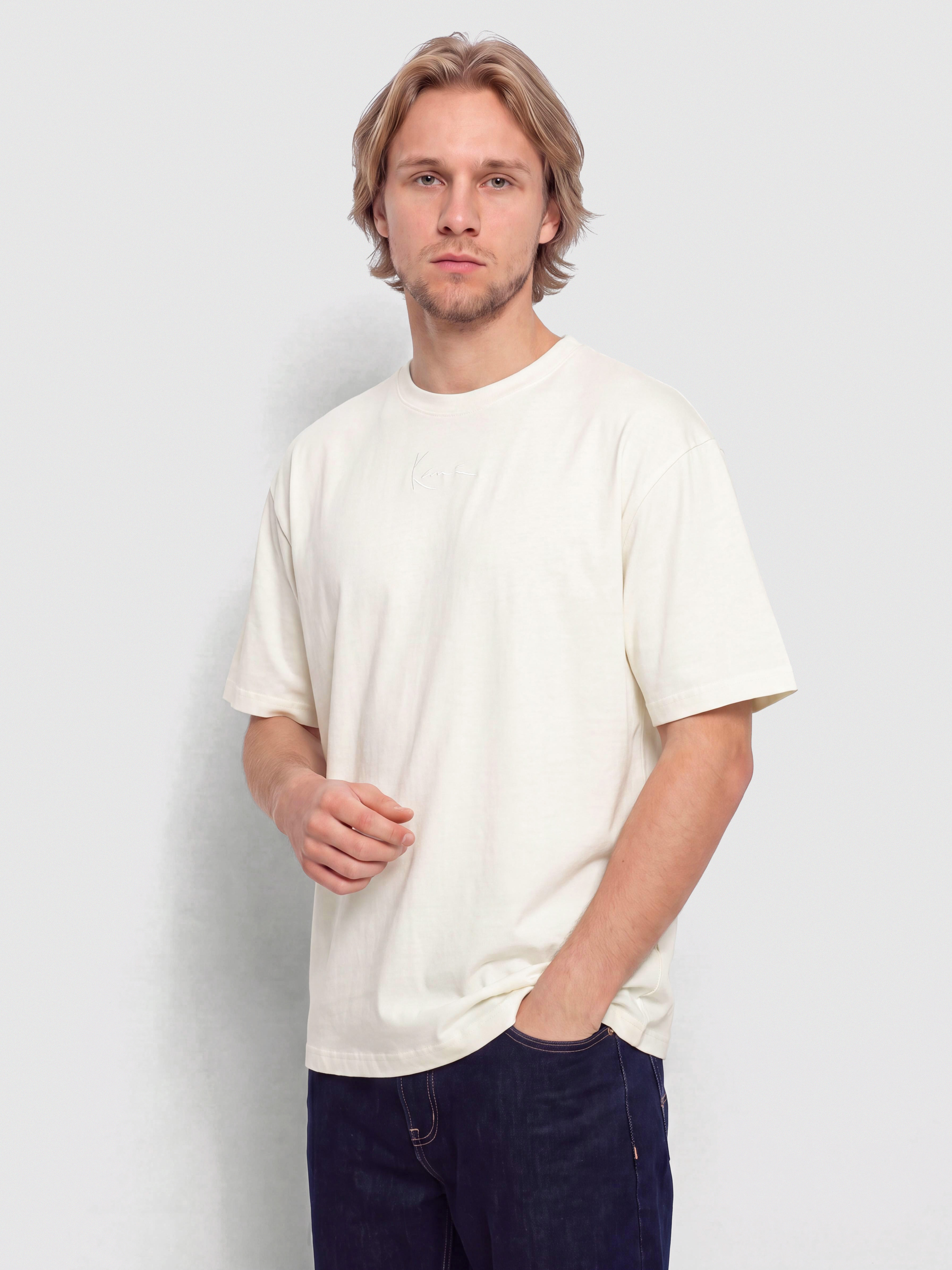 Karl Kani Small Signature Essential T-Shirt (off white)