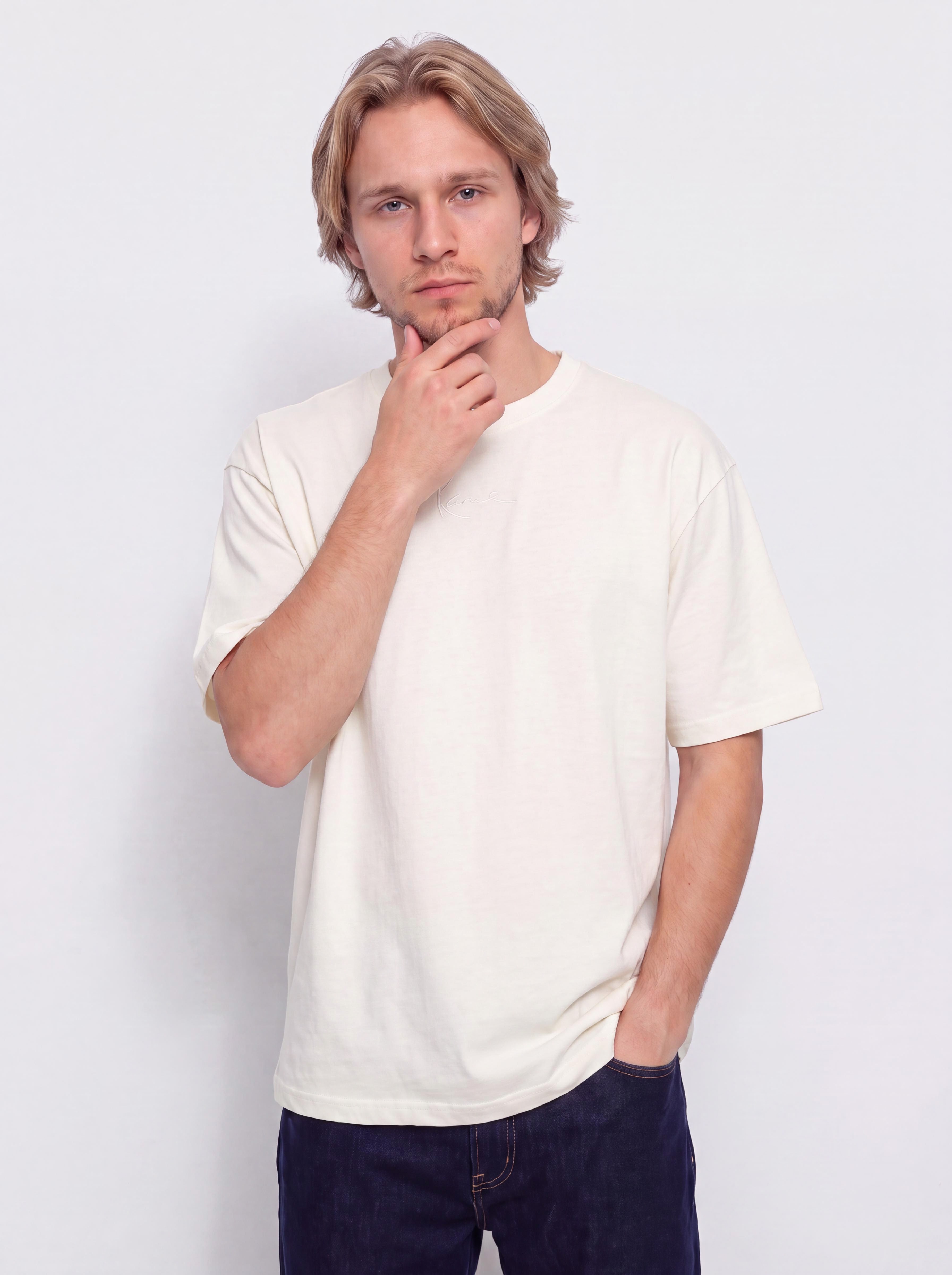 Karl Kani Small Signature Essential T-Shirt (off white)