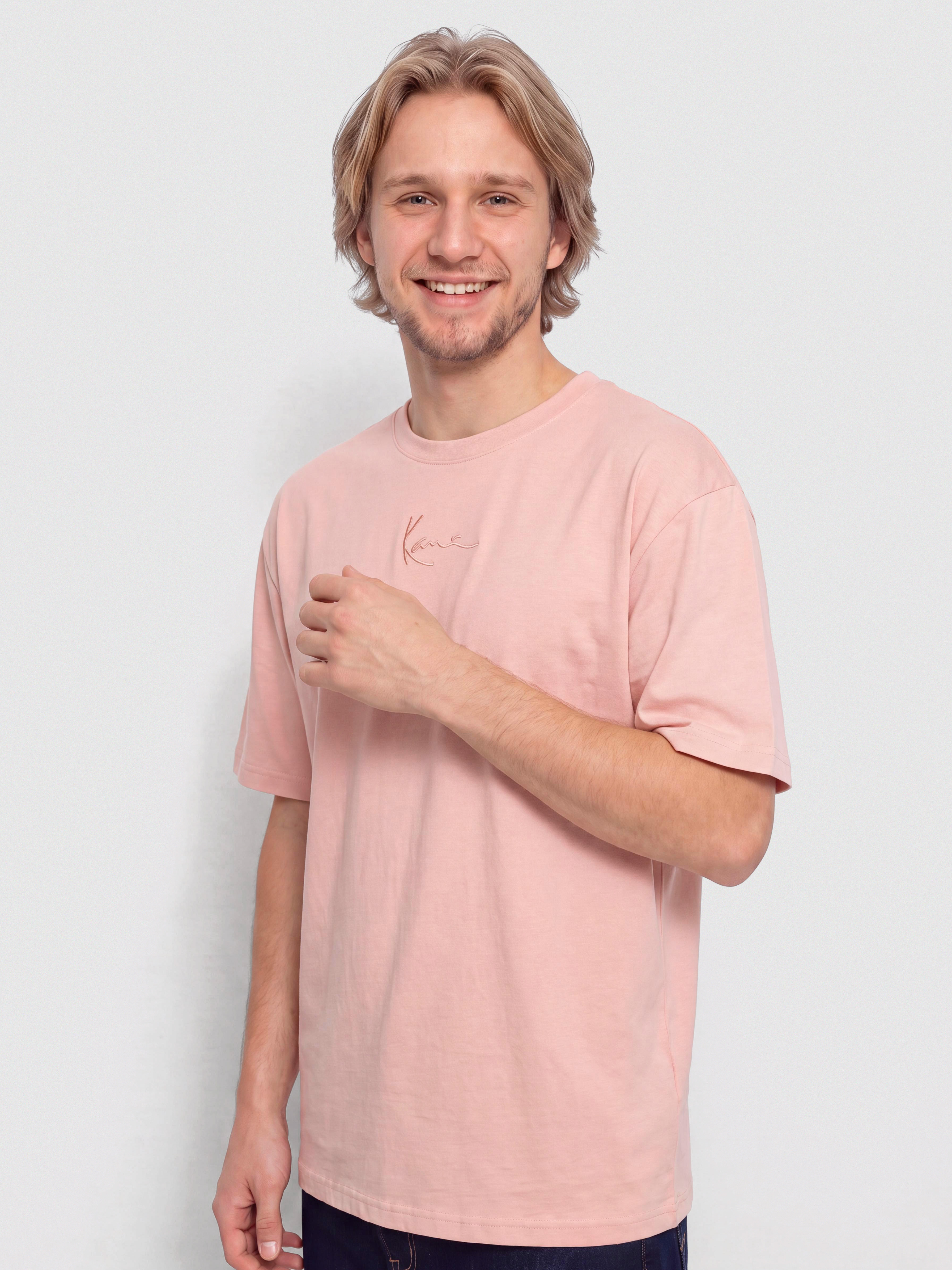 Karl Kani Small Signature Essential T-Shirt (pink)