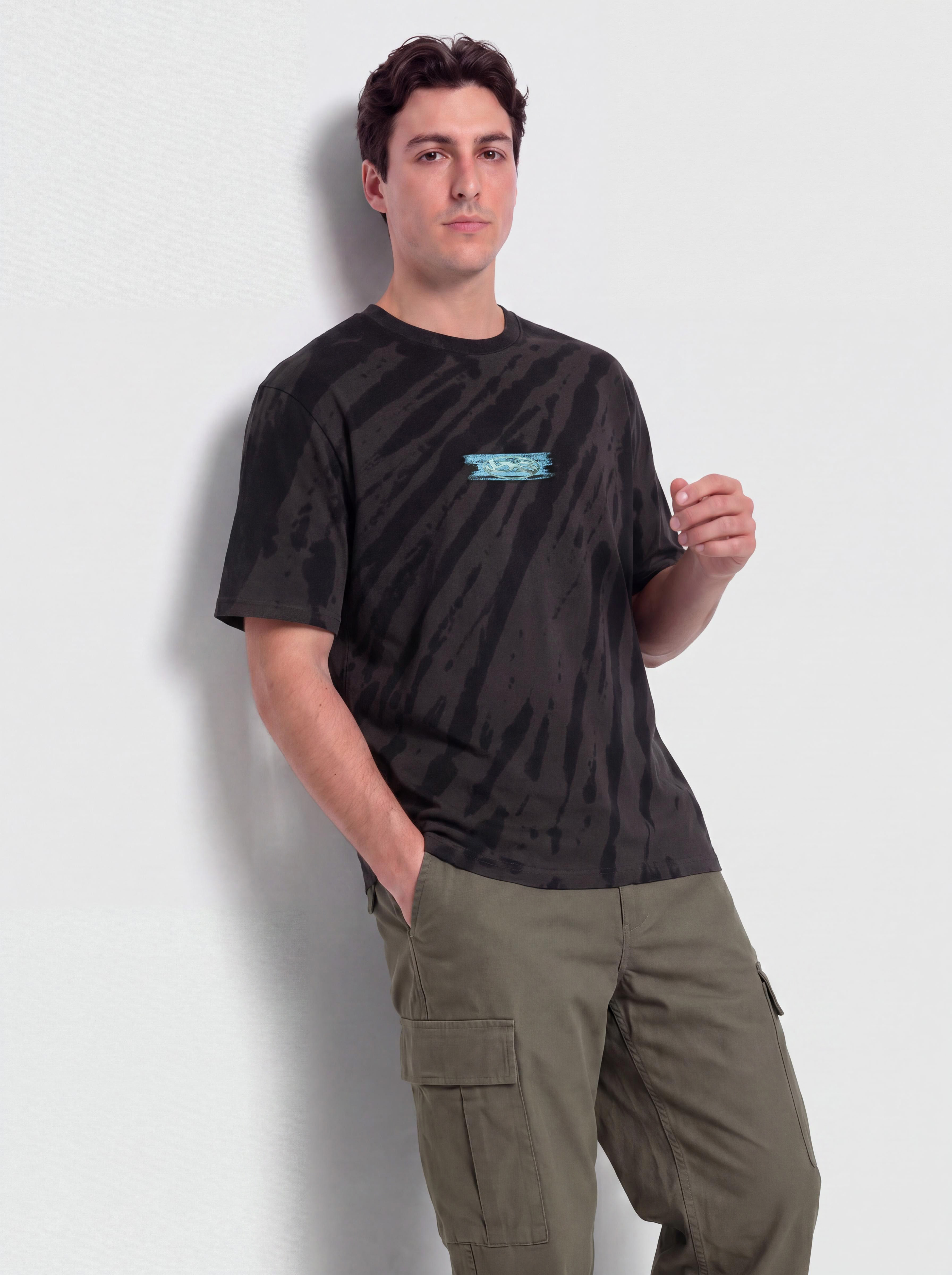 Yardsale Tiedye Cool Waters T-Shirt (black)