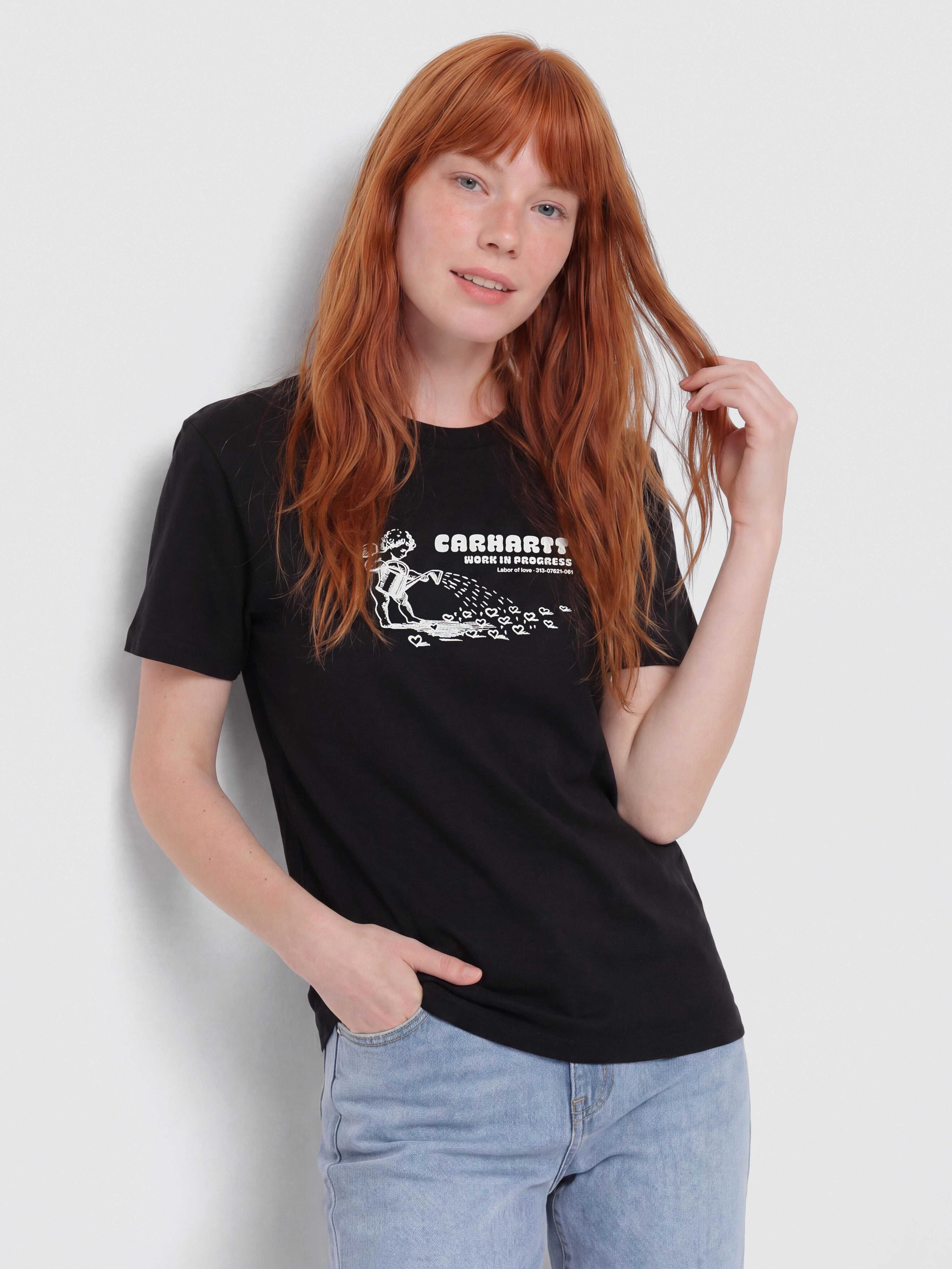 Carhartt WIP T-Shirt Bumper Sticker Wmn (black)