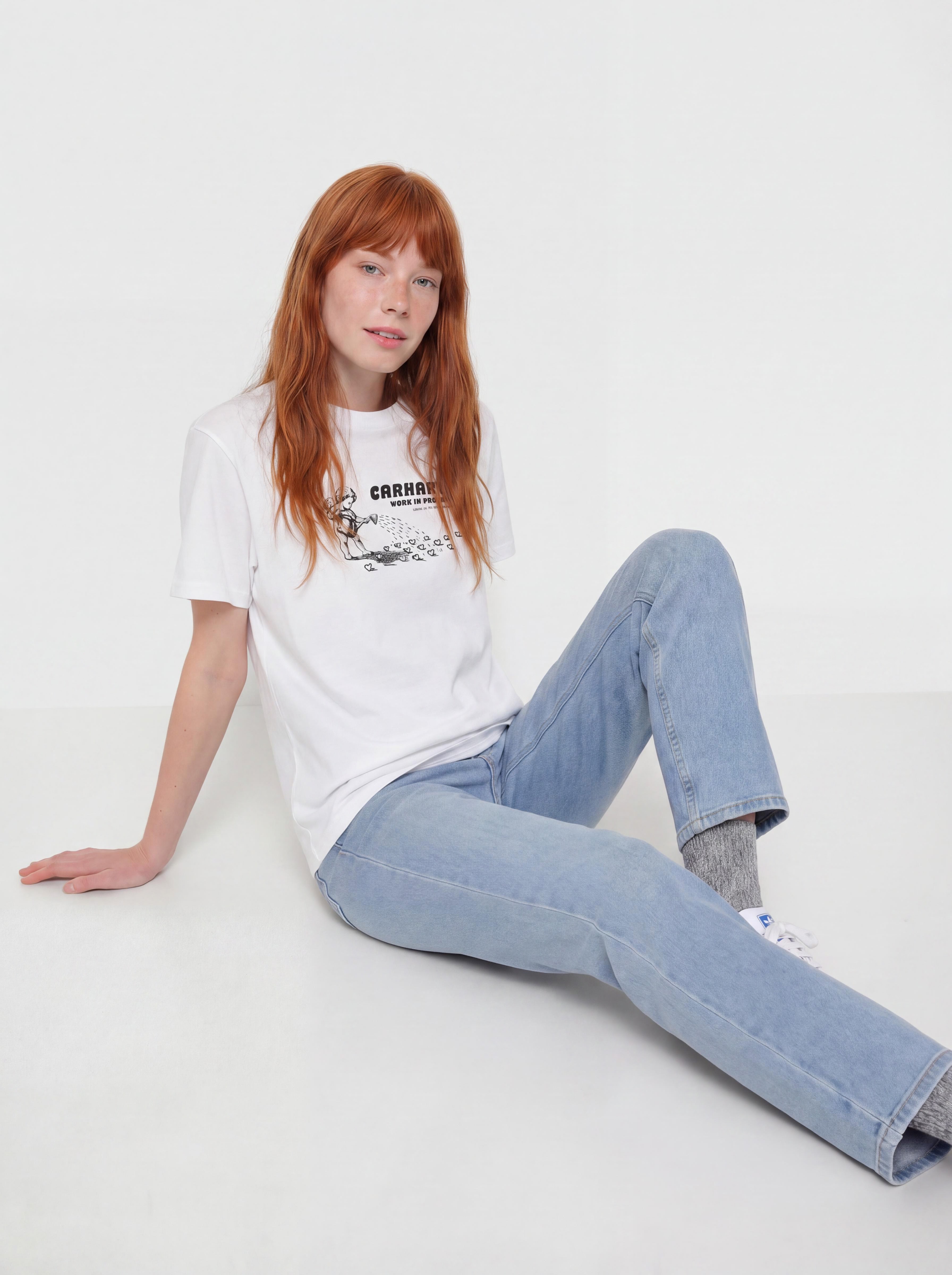 Carhartt WIP T-Shirt Bumper Sticker Wmn (white)