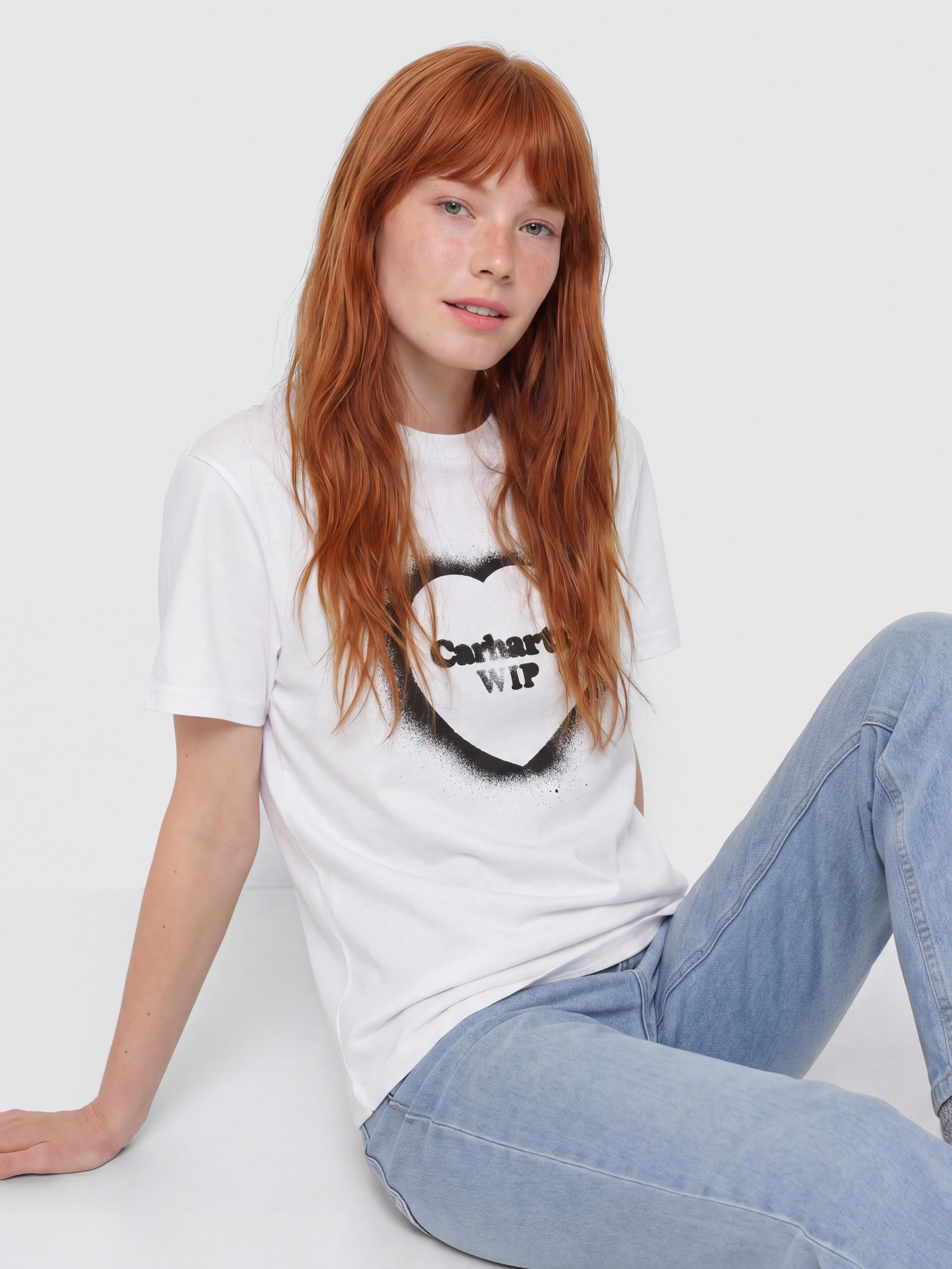 Carhartt WIP T-Shirt Spray Heart Wmn (white)