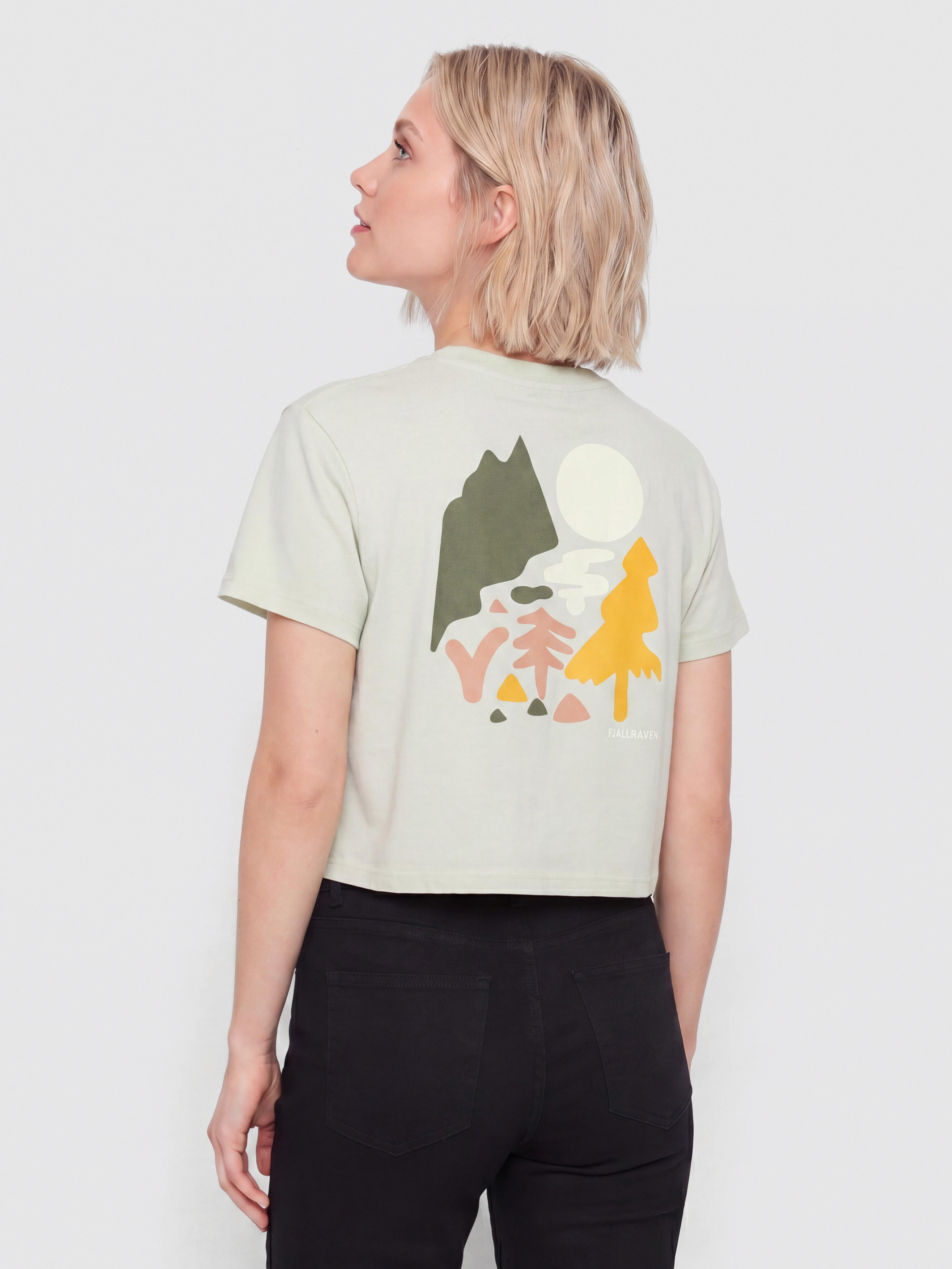 Fjallraven T-Shirt Forest Walk Wmn (soft jade)
