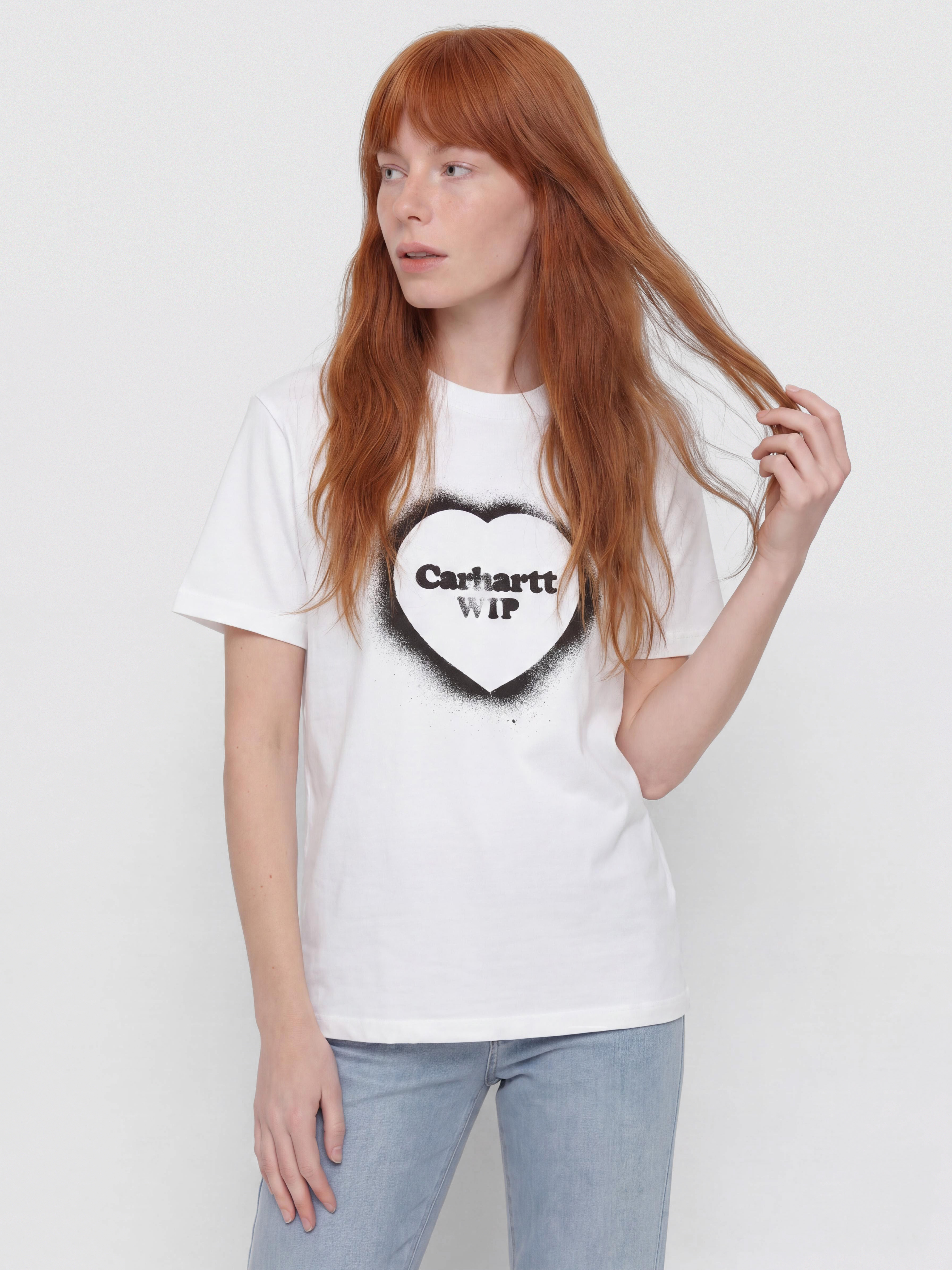 Carhartt WIP T-Shirt Spray Heart Wmn (white)