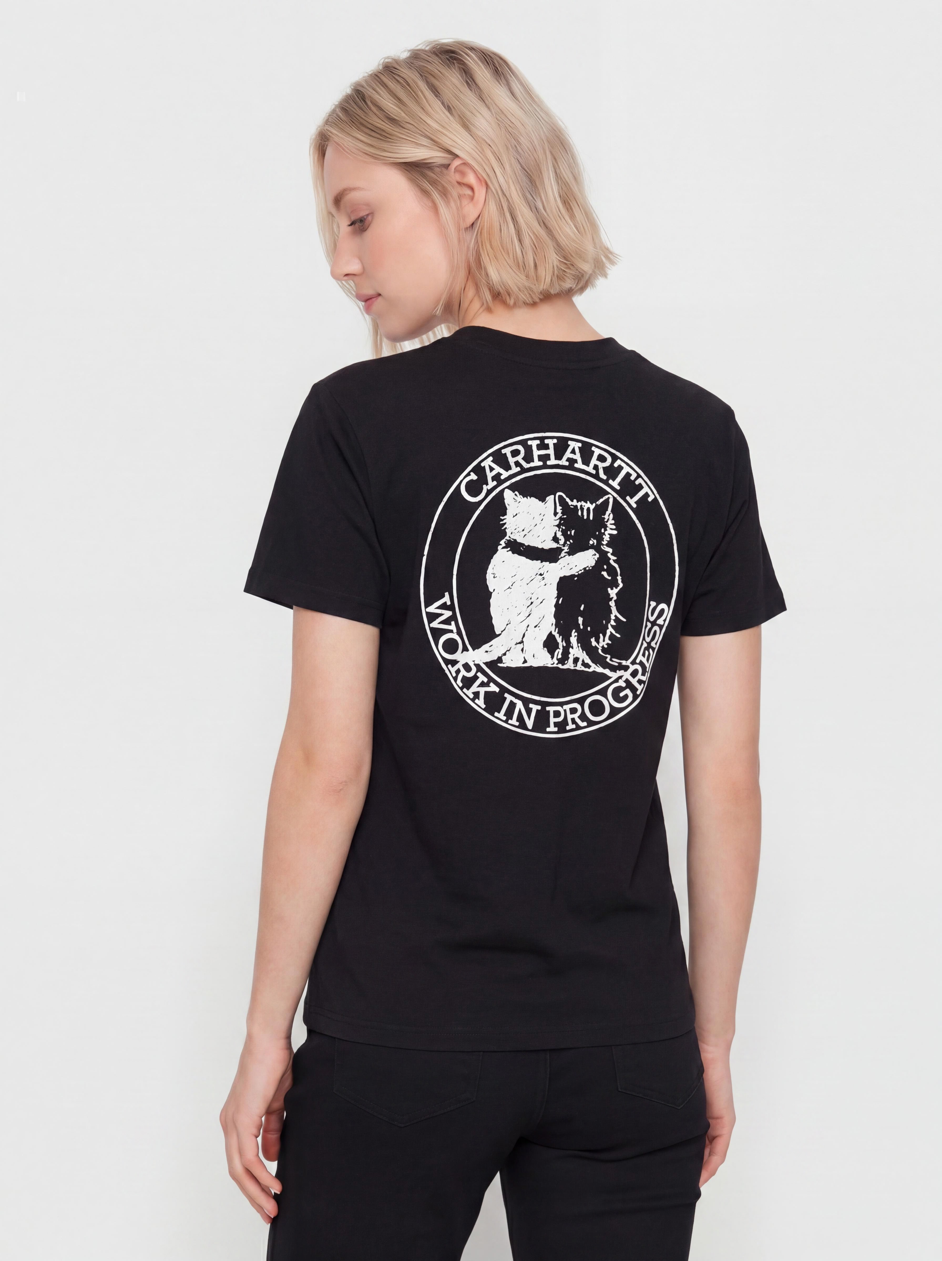 Carhartt WIP T-Shirt Hugging Cats Wmn (black)