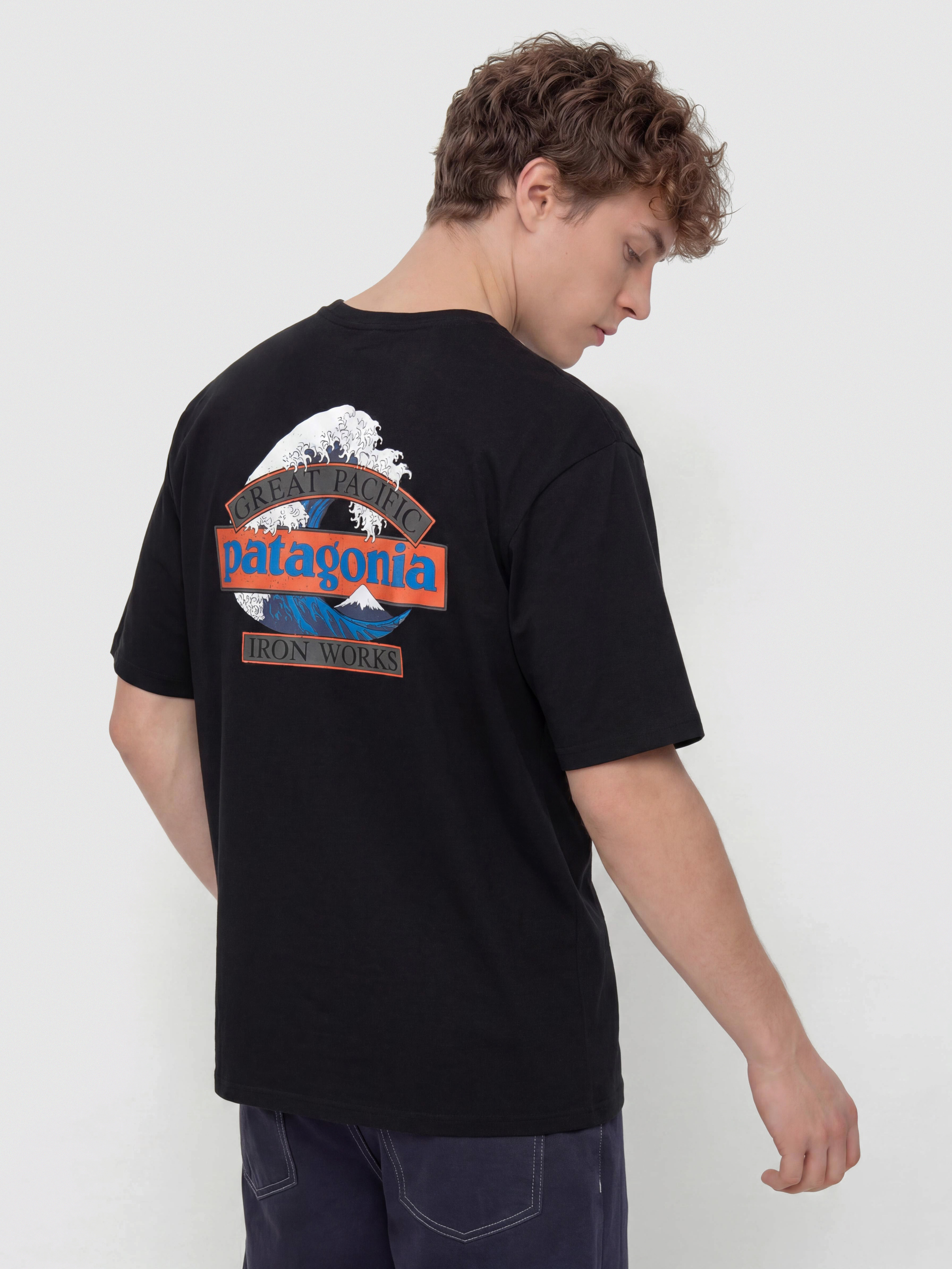 Patagonia T-Shirt Great Waves (black)