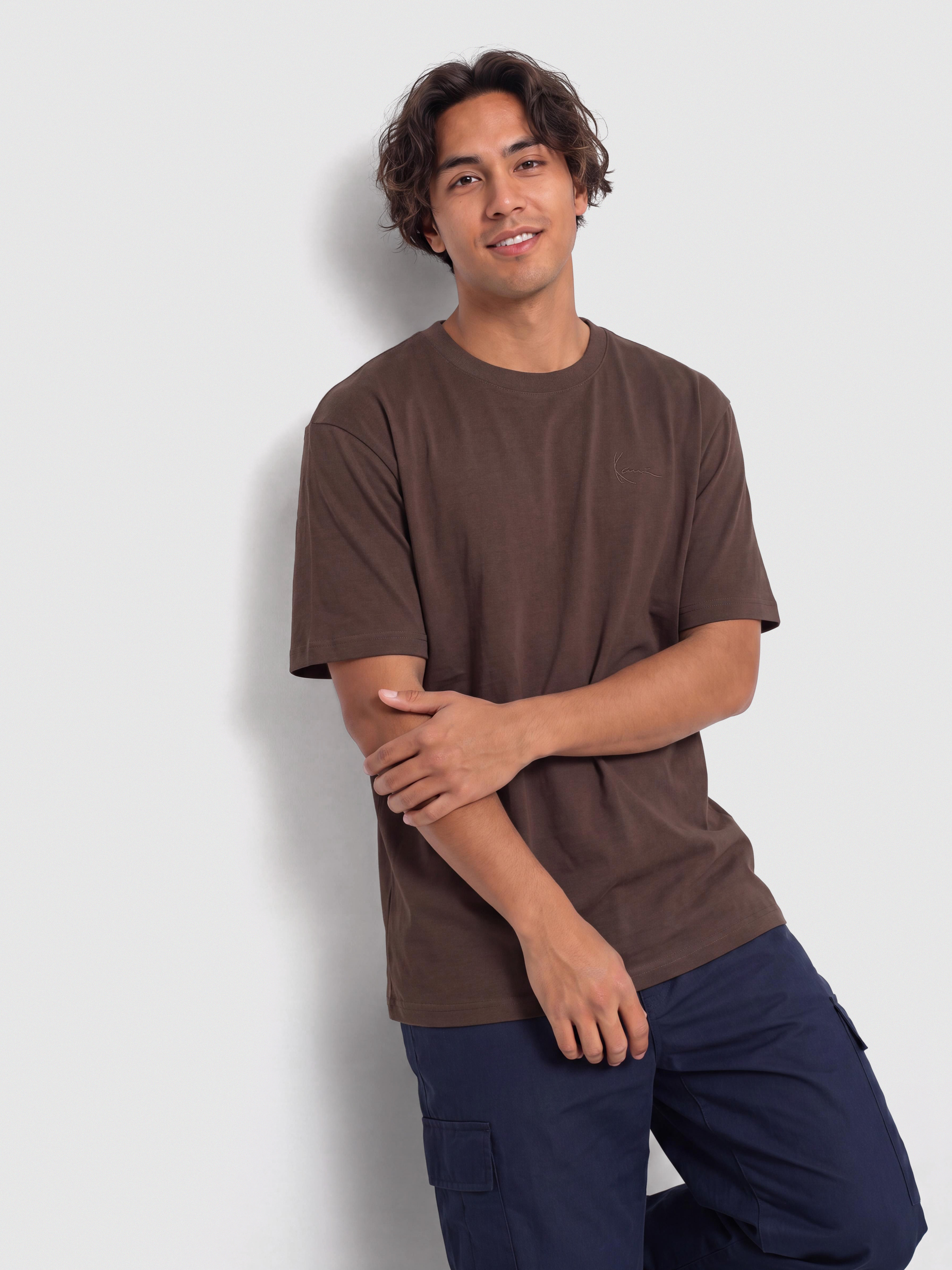 Karl Kani Slogan Boxy T-Shirt (brown)