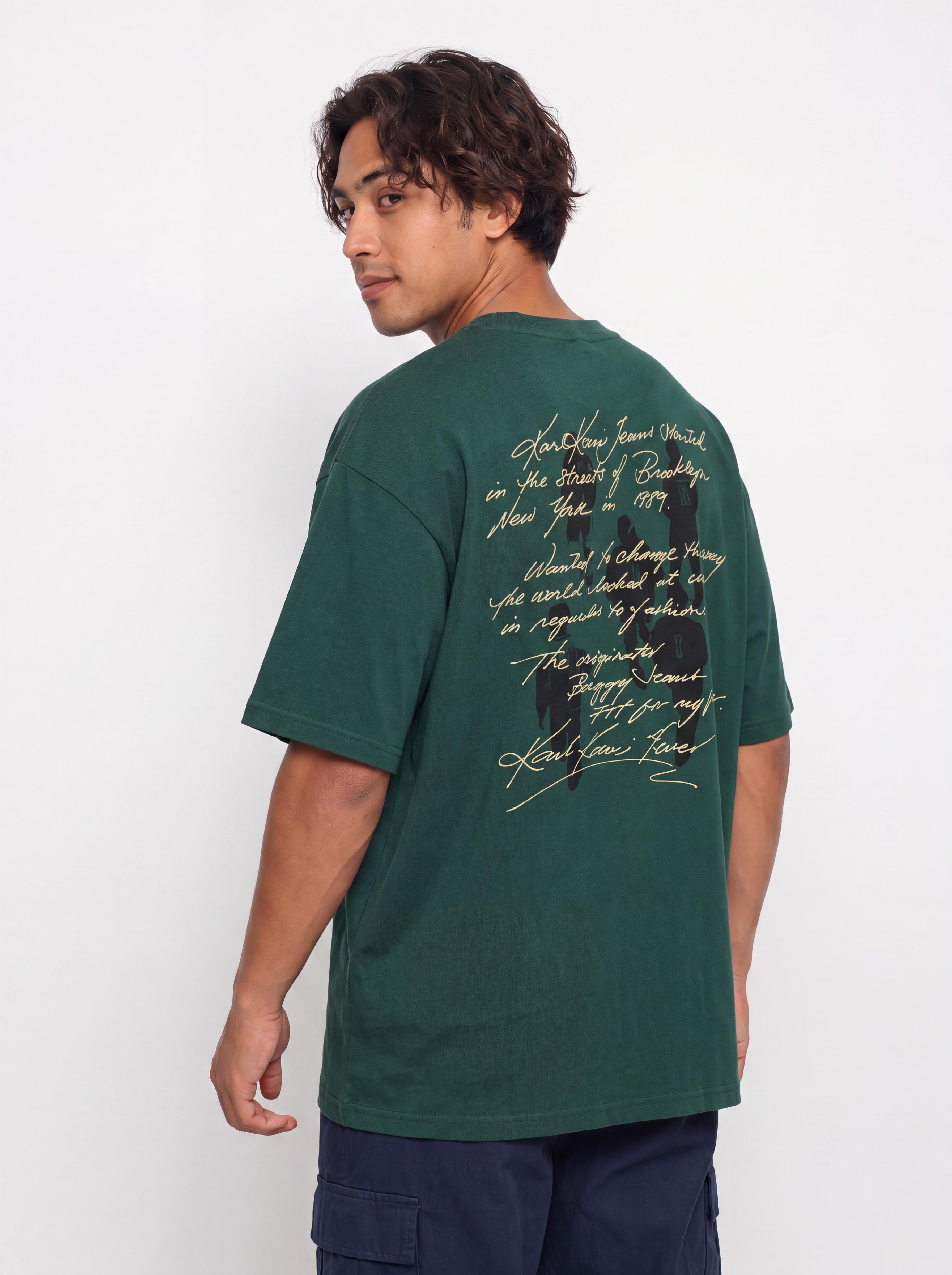 Karl Kani Signature Washed Oversized T-Shirt (green)