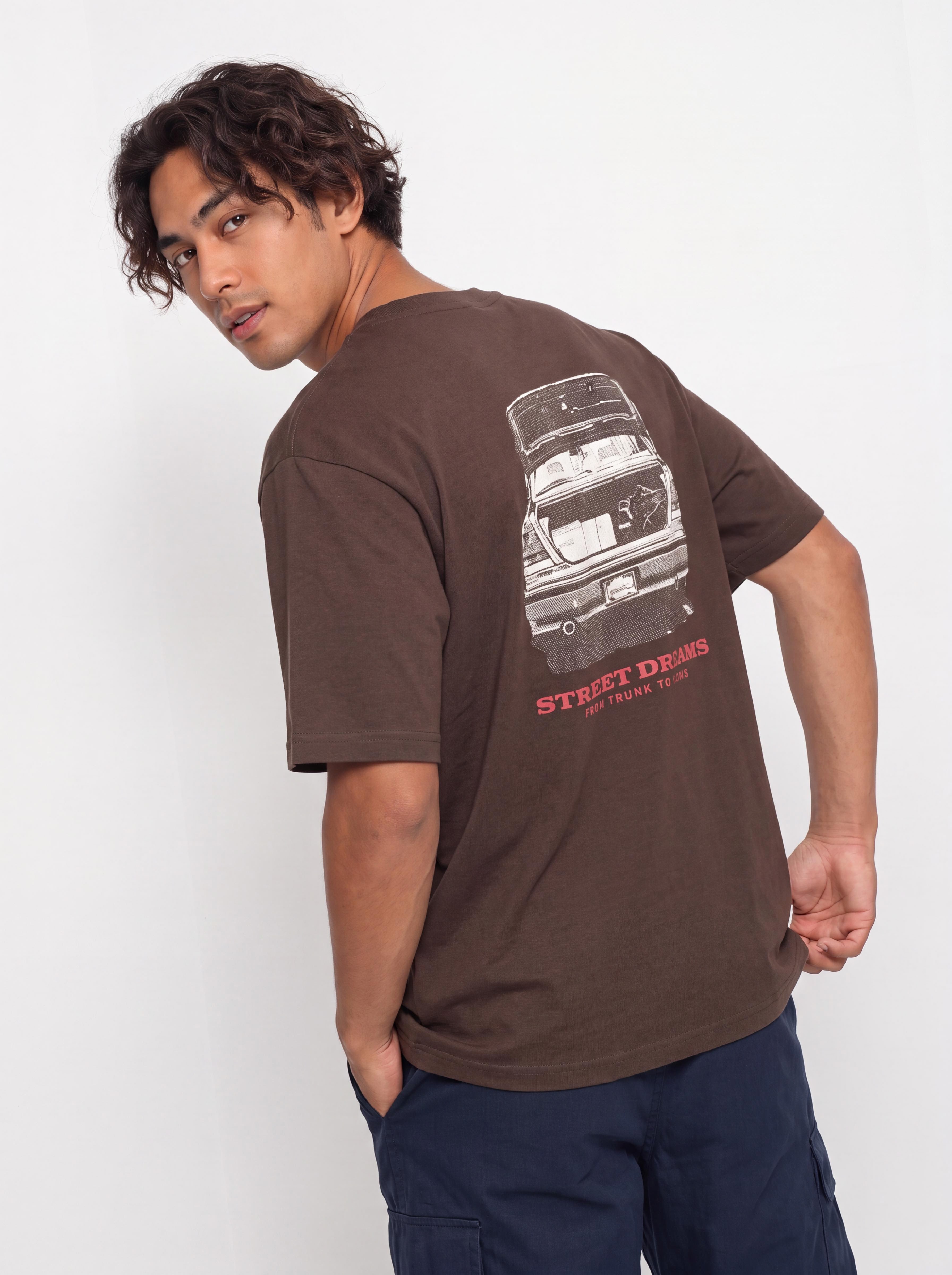 Karl Kani Slogan Boxy T-Shirt (brown)