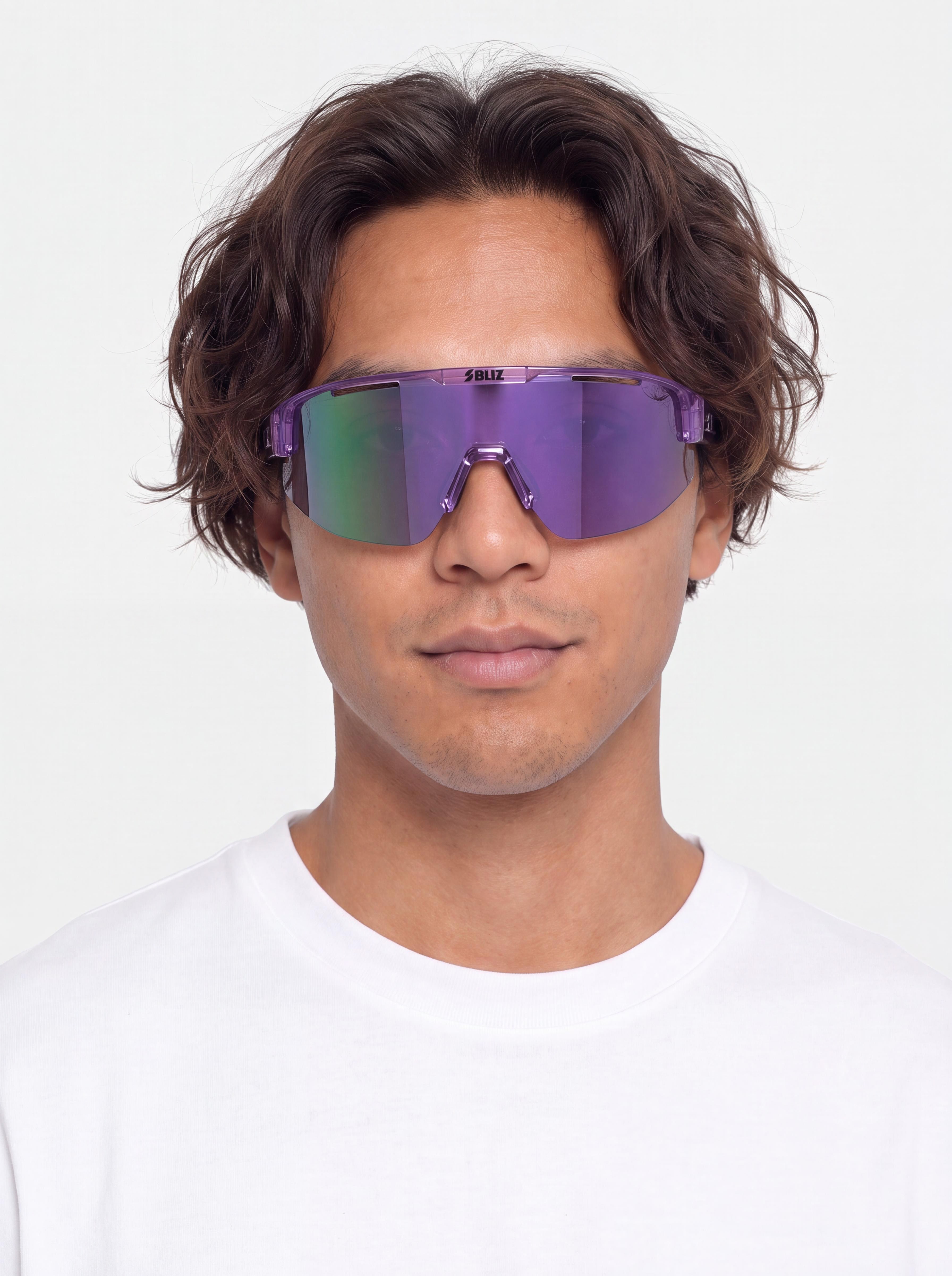 Bliz Matrix Sunglasses (transparant purple/smoke w purple multi)