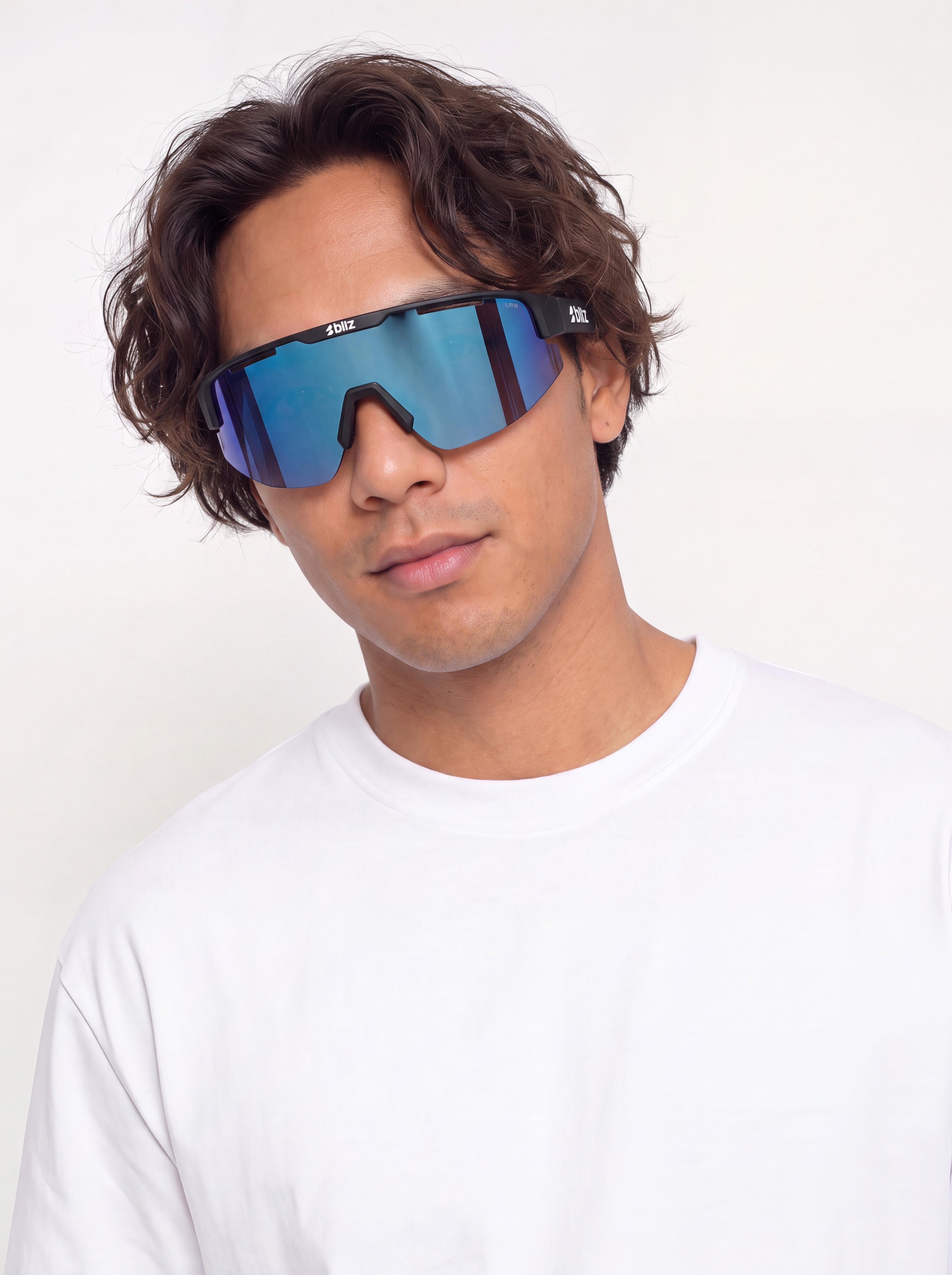 Bliz Matrix Sonnenbrille (matte black/smoke w blue multi)