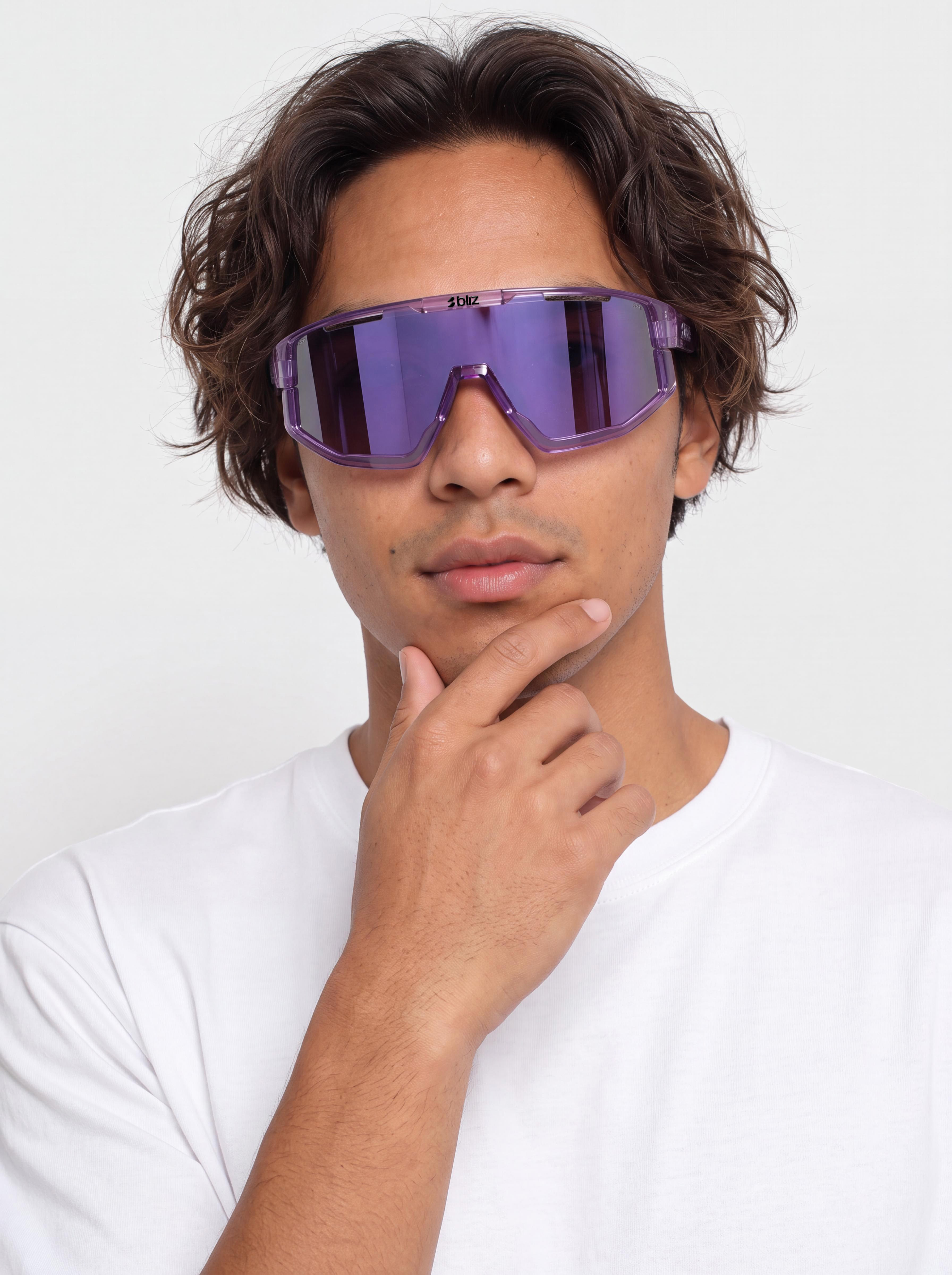 Bliz Matrix Sonnenbrille (transparant purple/smoke w purple multi)
