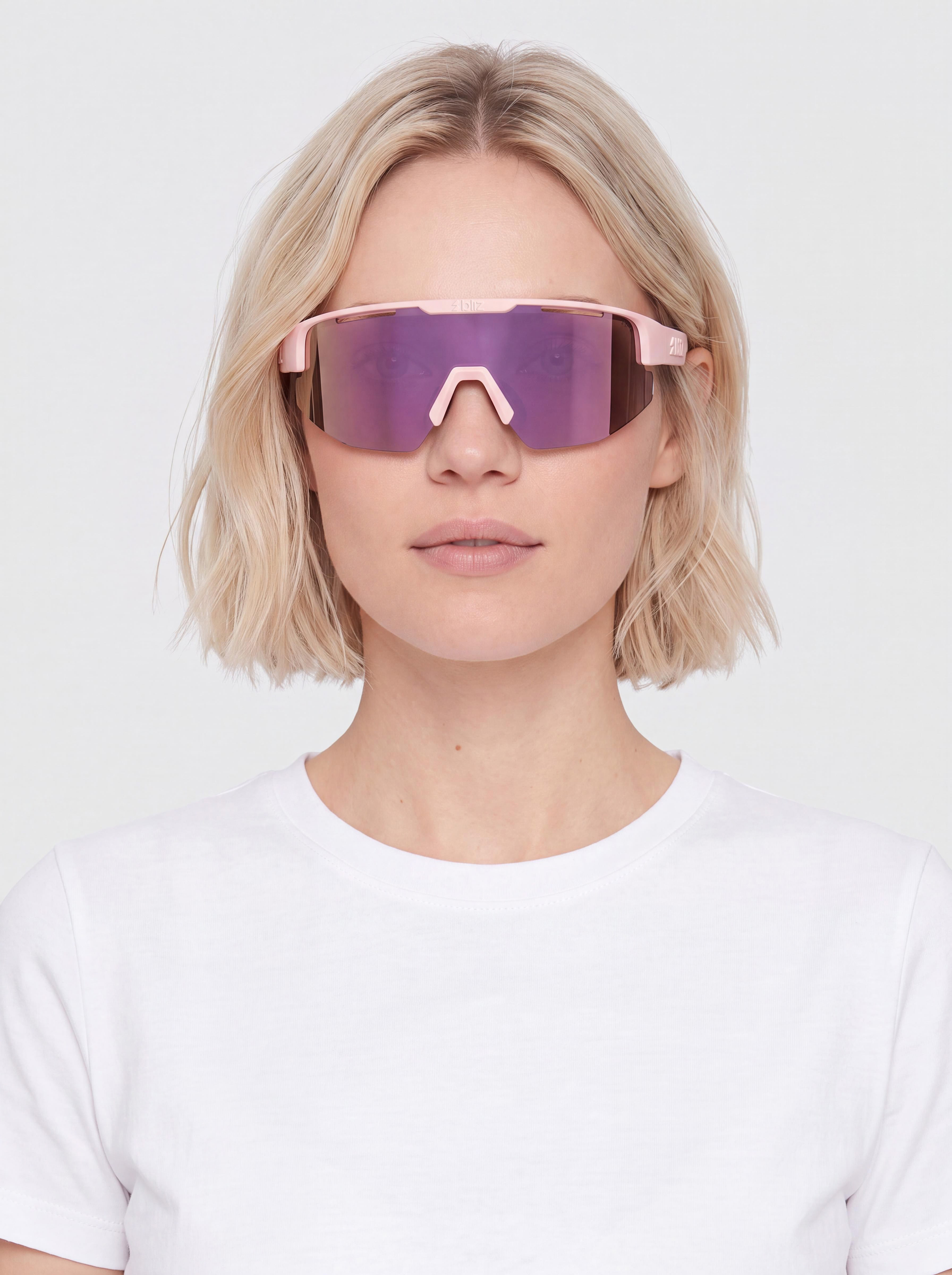 Bliz Matrix Small Sunglasses (matt powder pink/brown w rosé multi)