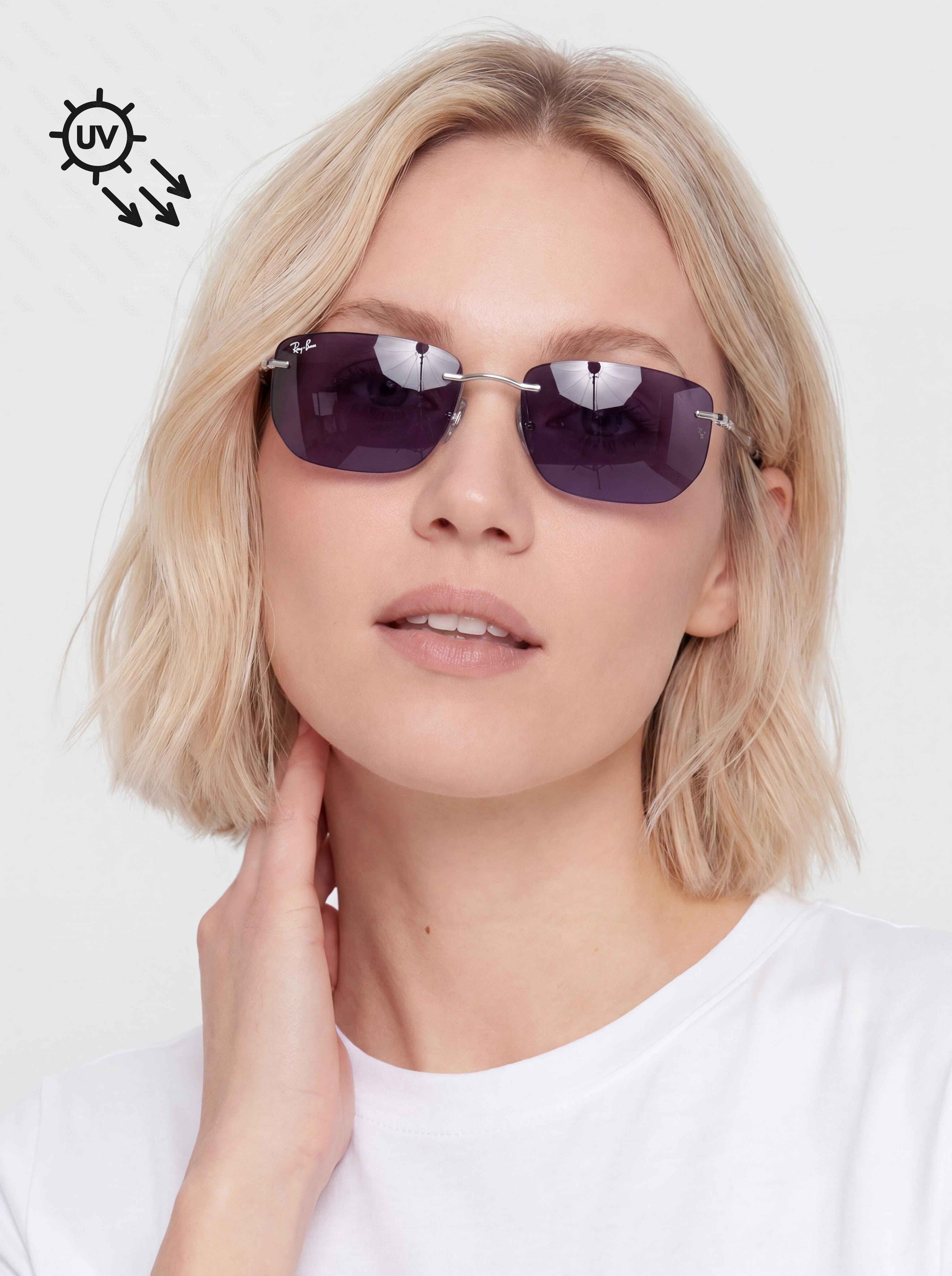 Ray-Ban Sunglasses Rb3768 Transitions Color Touch (polerowany srebrny/ametyst transitions)