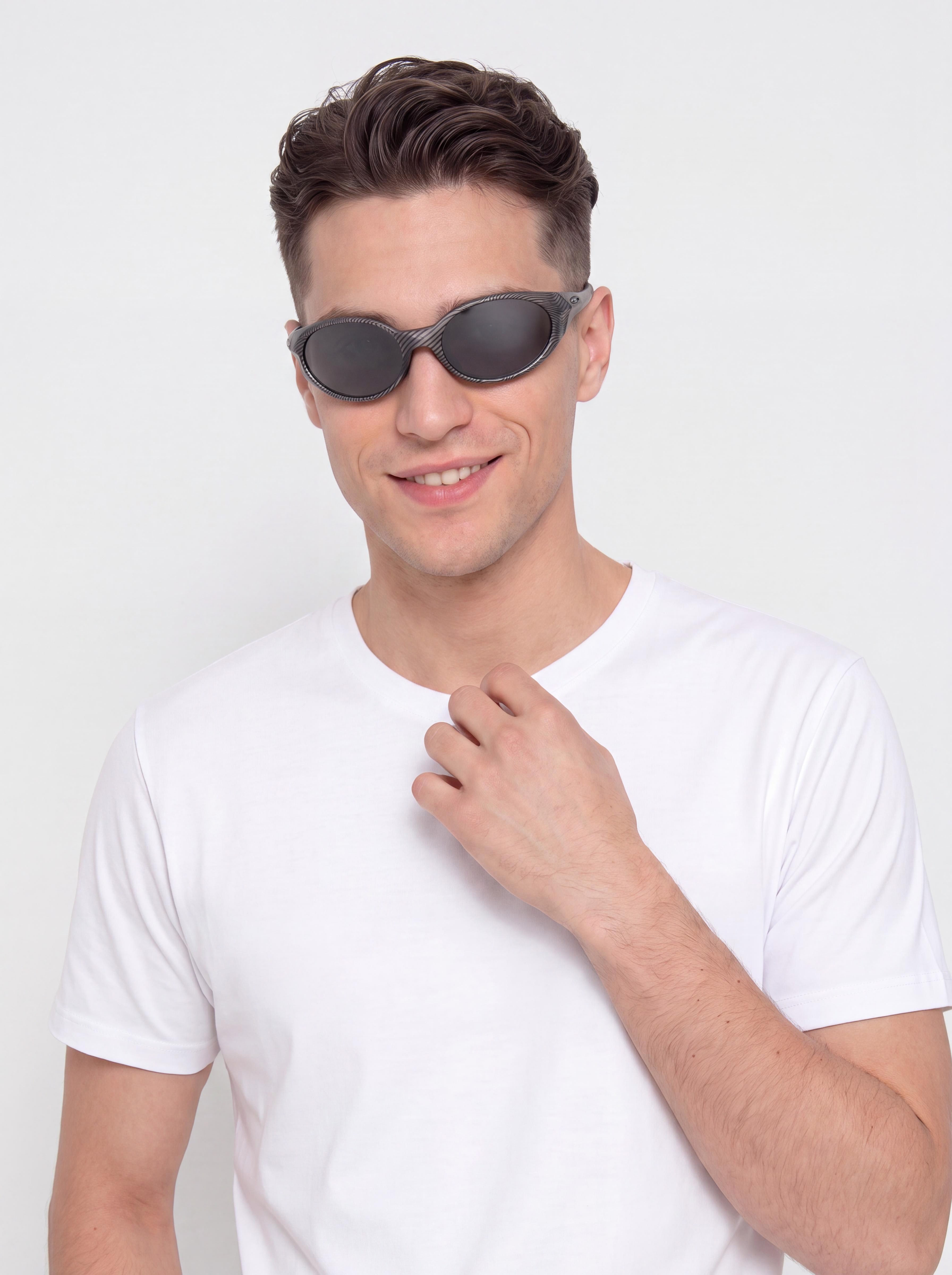 Oakley Eye Jacket Redux Sonnenbrille (prizm black lenses/matte grey ink fingerprint frame)