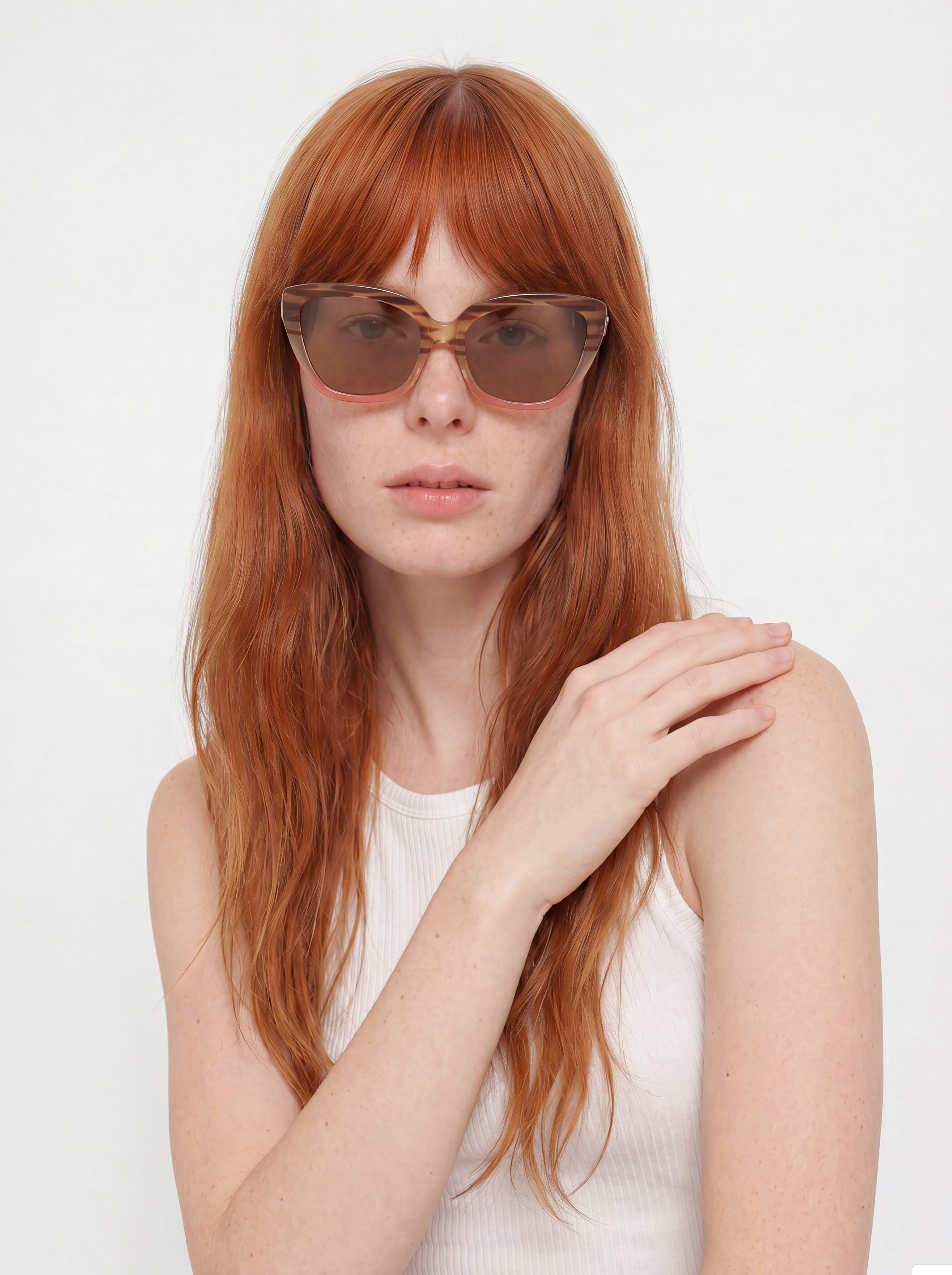 Volcom Milli Sonnenbrille Wmn (gloss punk tort/bronze champagne chrome)