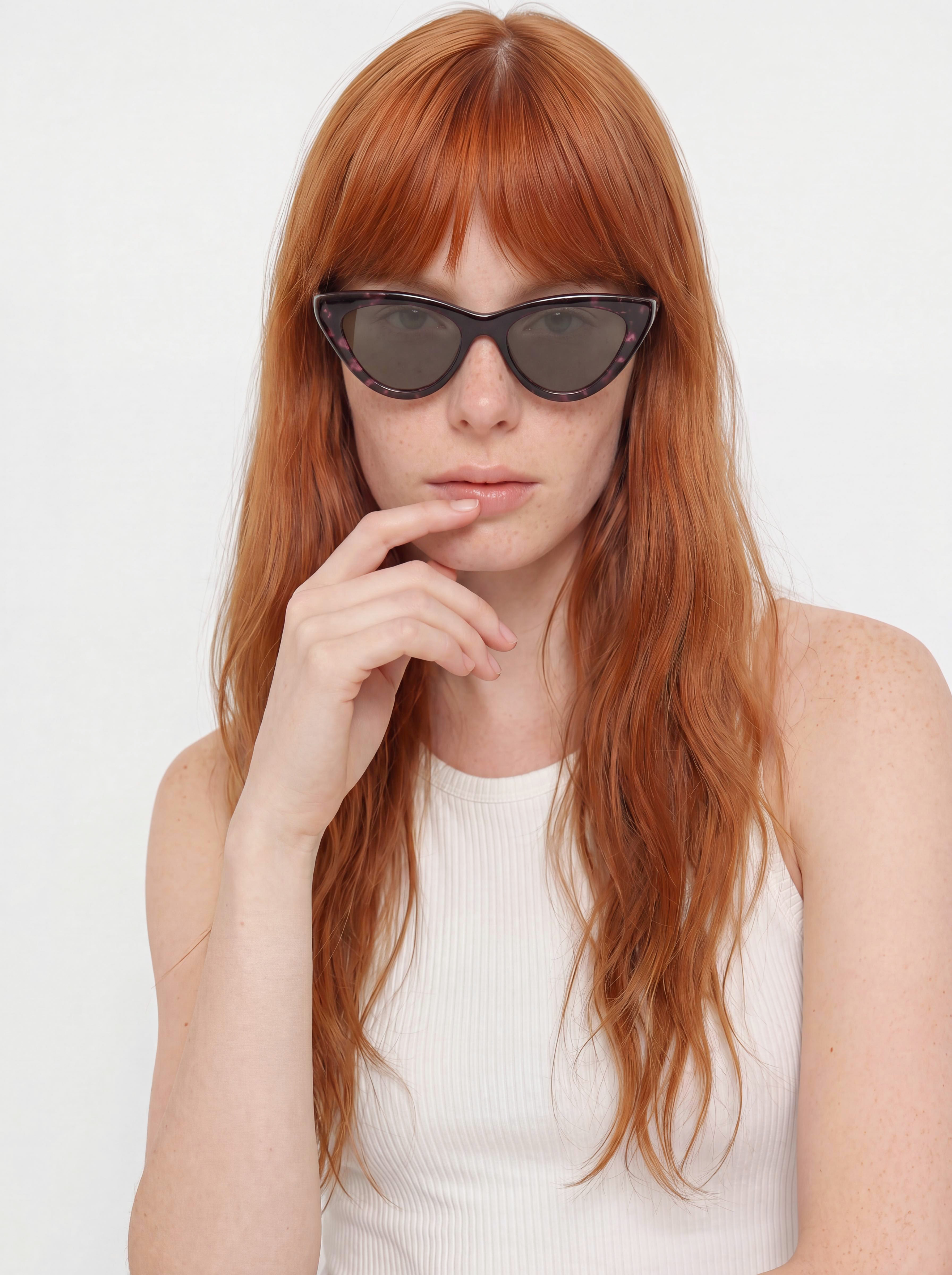 Volcom Knife Sunglasses (gloss purple tort/gray purple)