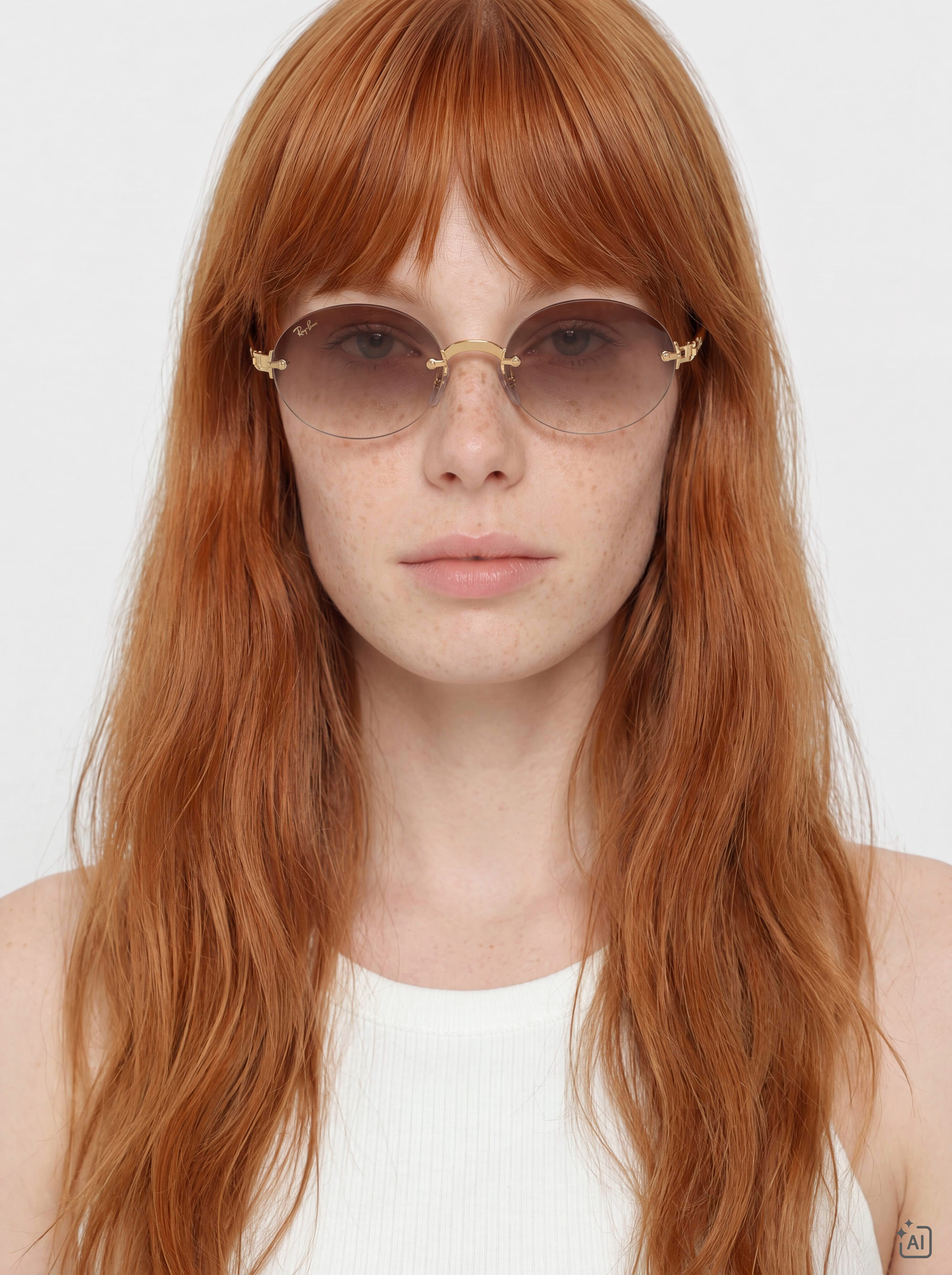 Ray-Ban Rb3929 By A$Ap Rocky Sonnenbrille (polerowany złoto arista/przezroczysty ciemnopurpurowy gradalny)