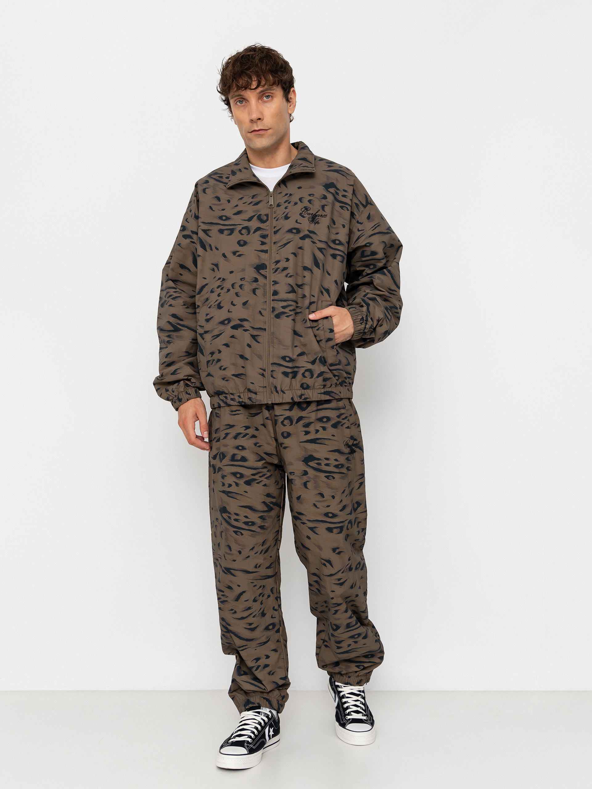 Carhartt WIP Jacket Travon (duck feather print cypress/black)