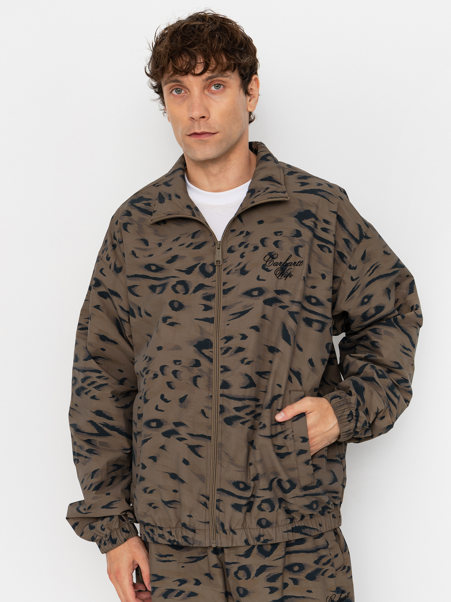 Carhartt WIP Jacke Travon (duck feather print cypress/black)