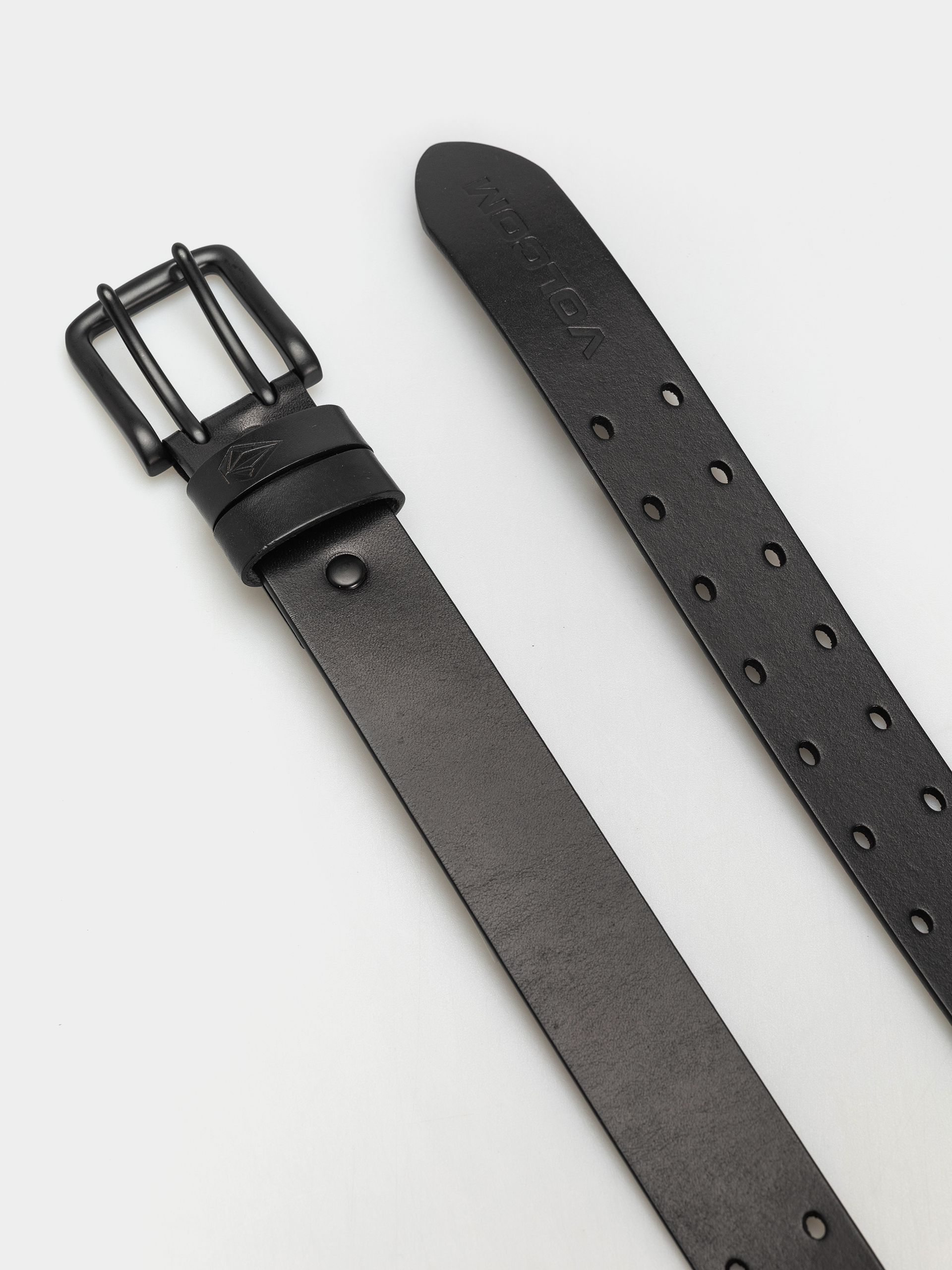 Volcom Belt Two Spike Leather (black)