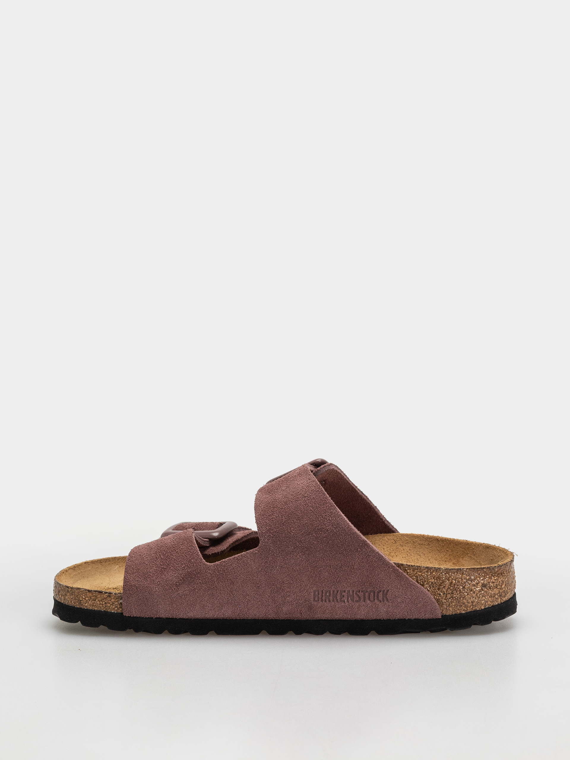 Birkenstock Flip Flops Arizona Suede Leather Cushion Buckle Narrow Wmn (pepper)