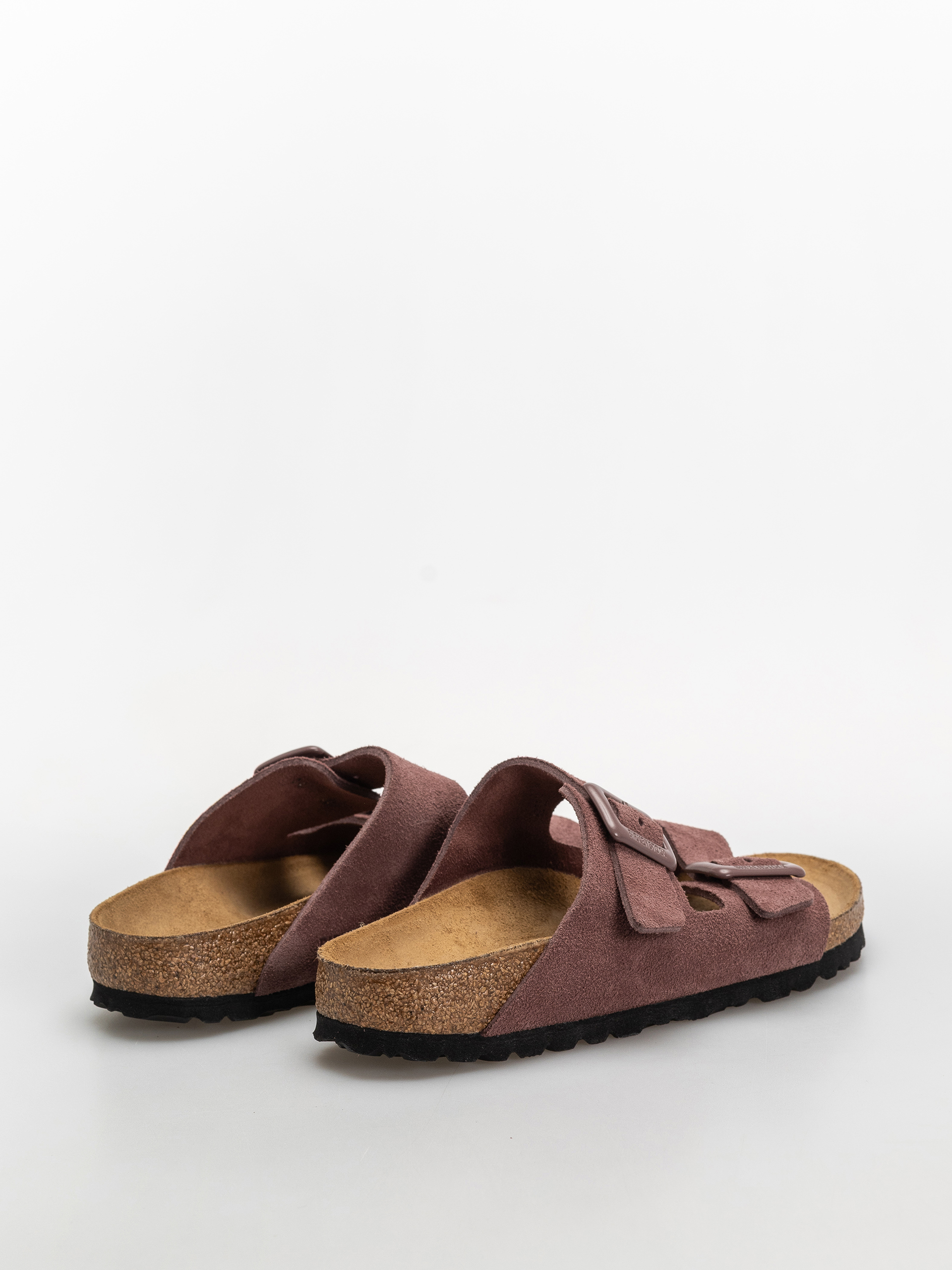 Birkenstock Flip-flops Arizona Suede Leather Cushion Buckle Narrow Wmn (pepper)