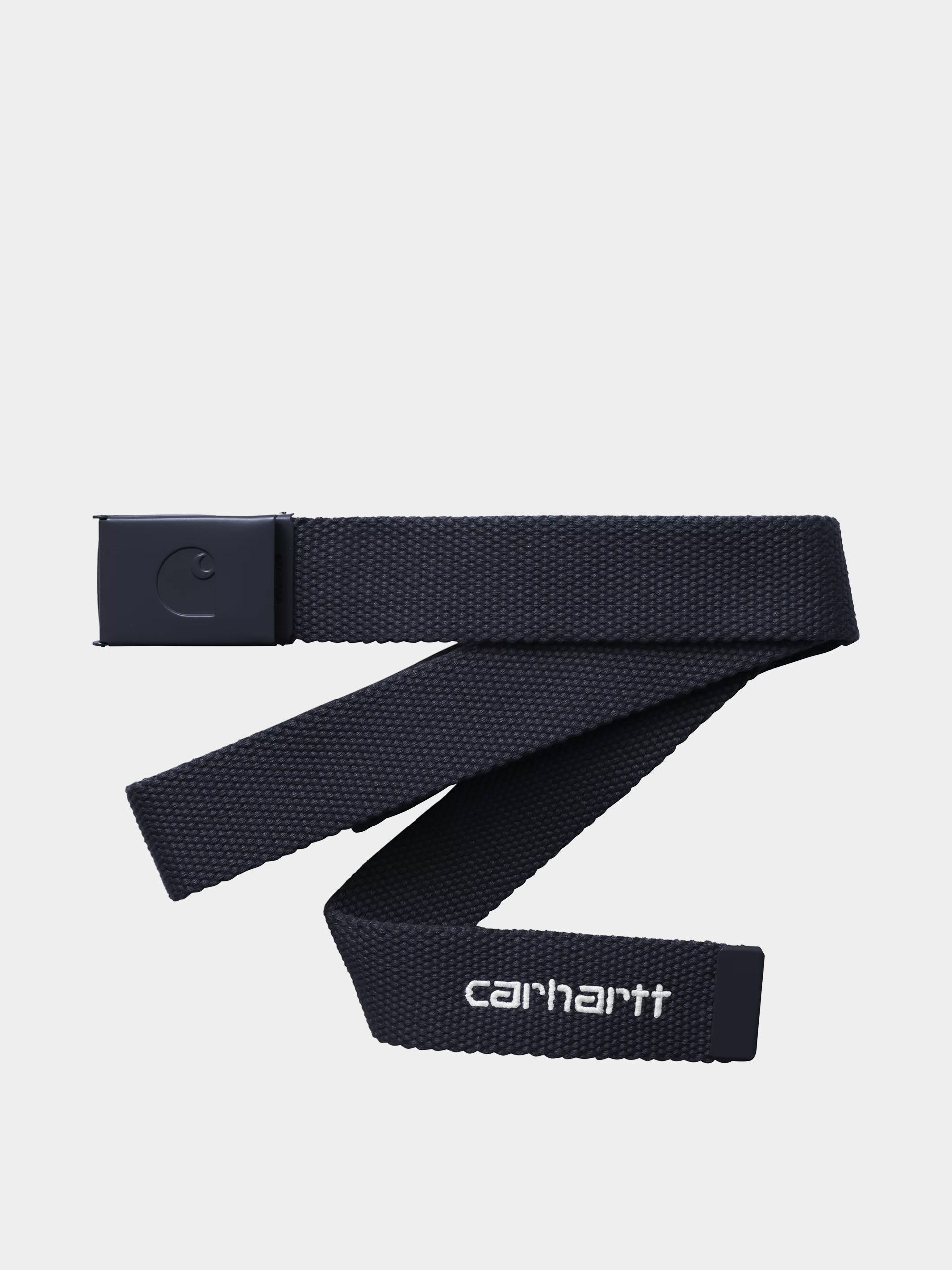 Carhartt WIP Gu00fcrtel C Logo Tonal (dark navy/white)