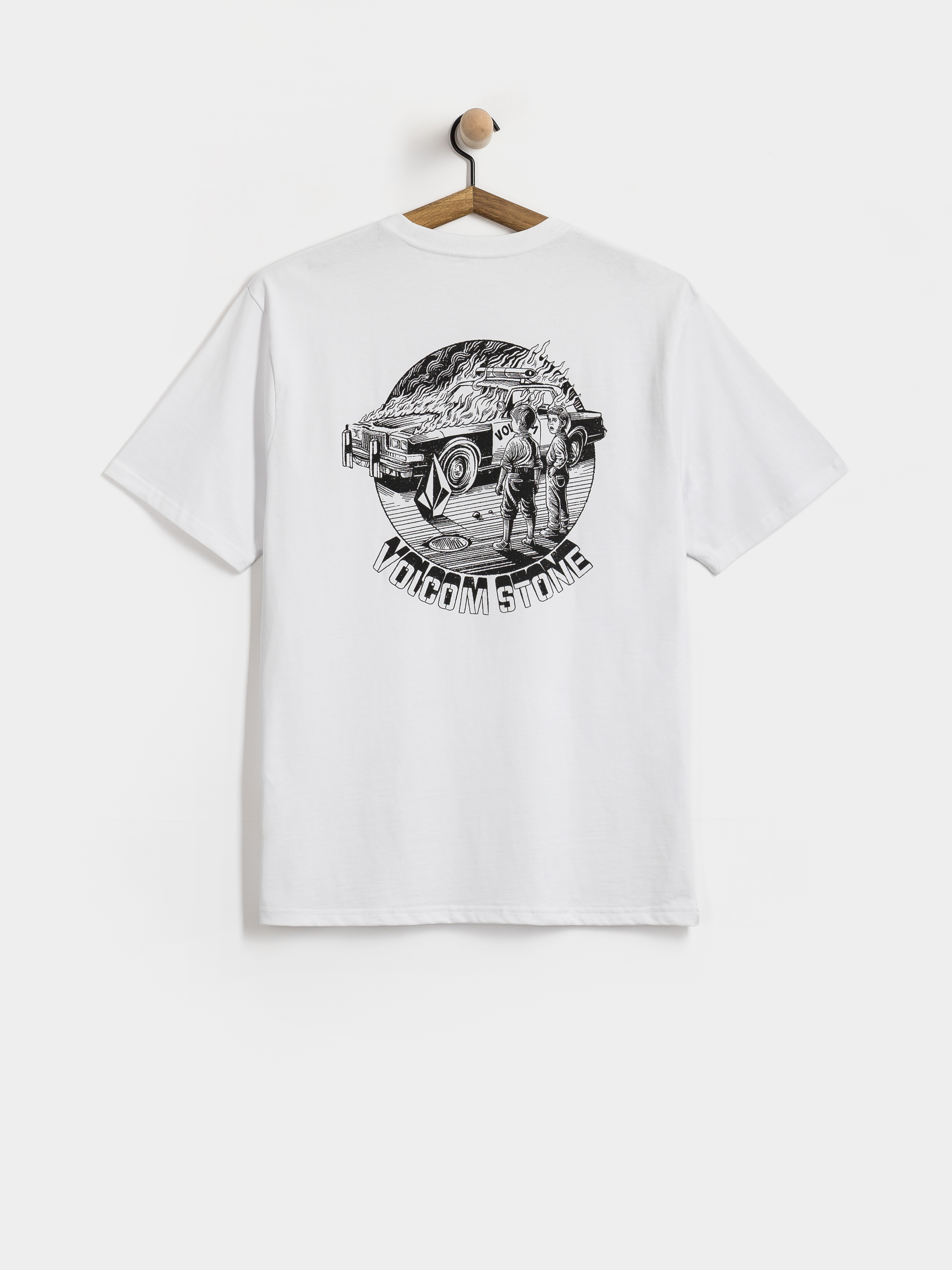 Volcom T-Shirt Firecar (white)