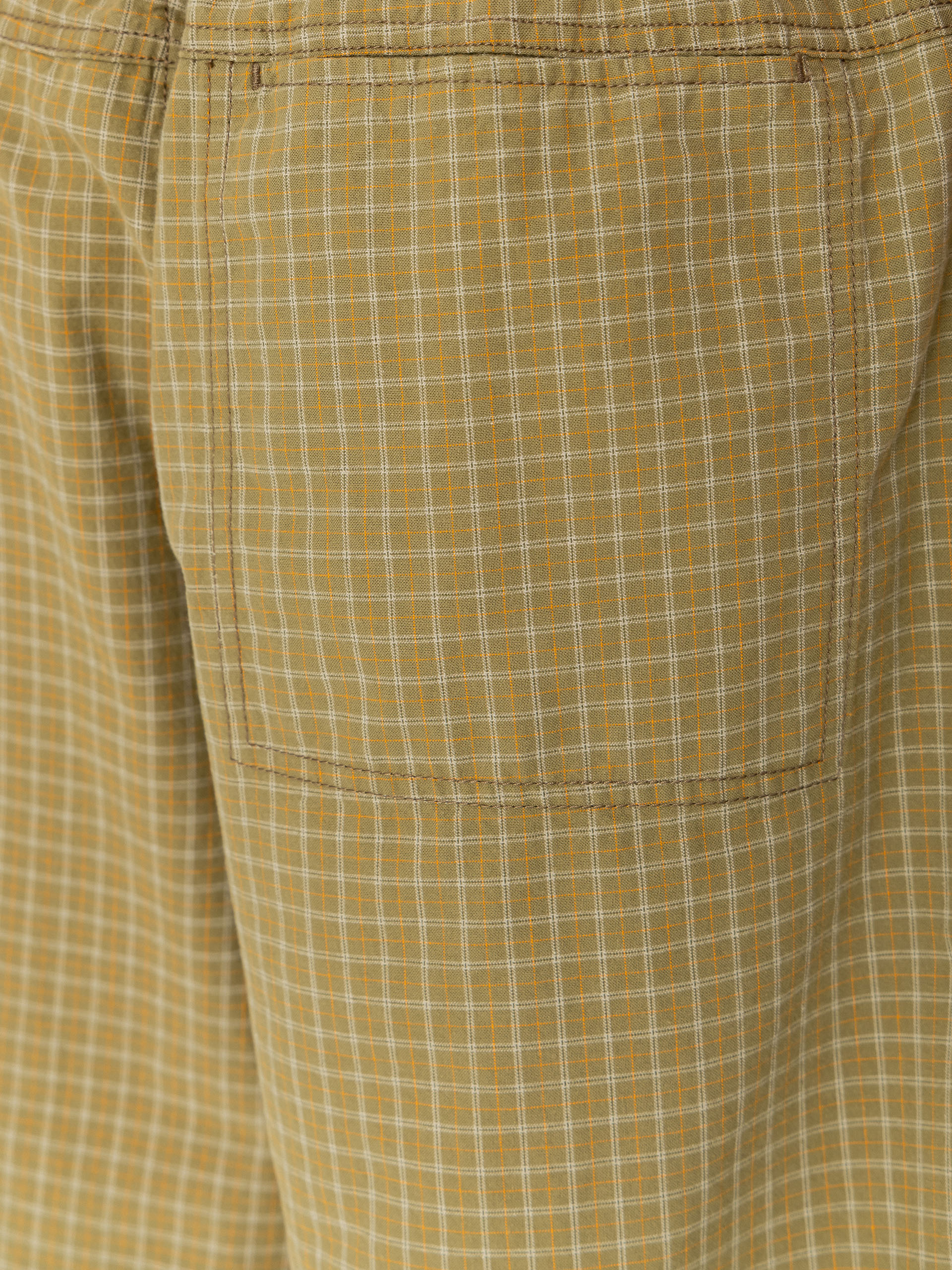 Polar Skate Hike Cotton Shorts (olive check)