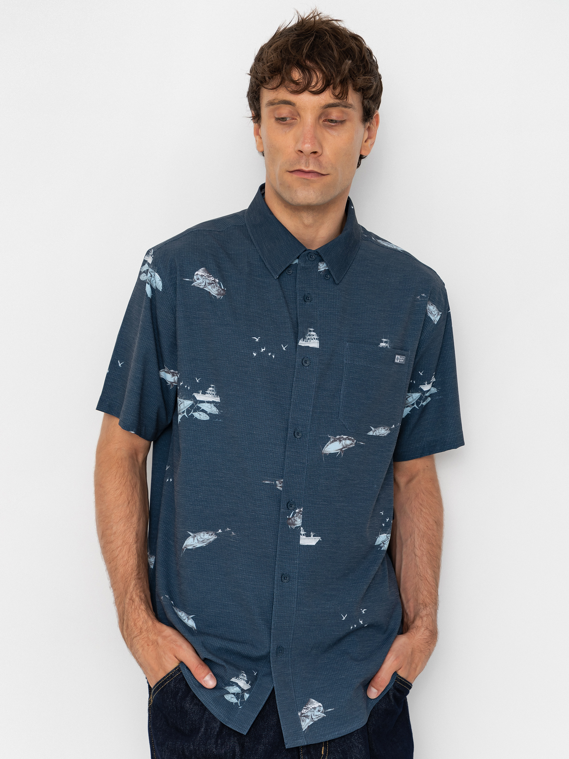Salty Crew Breezer Perf Button Up Hemd