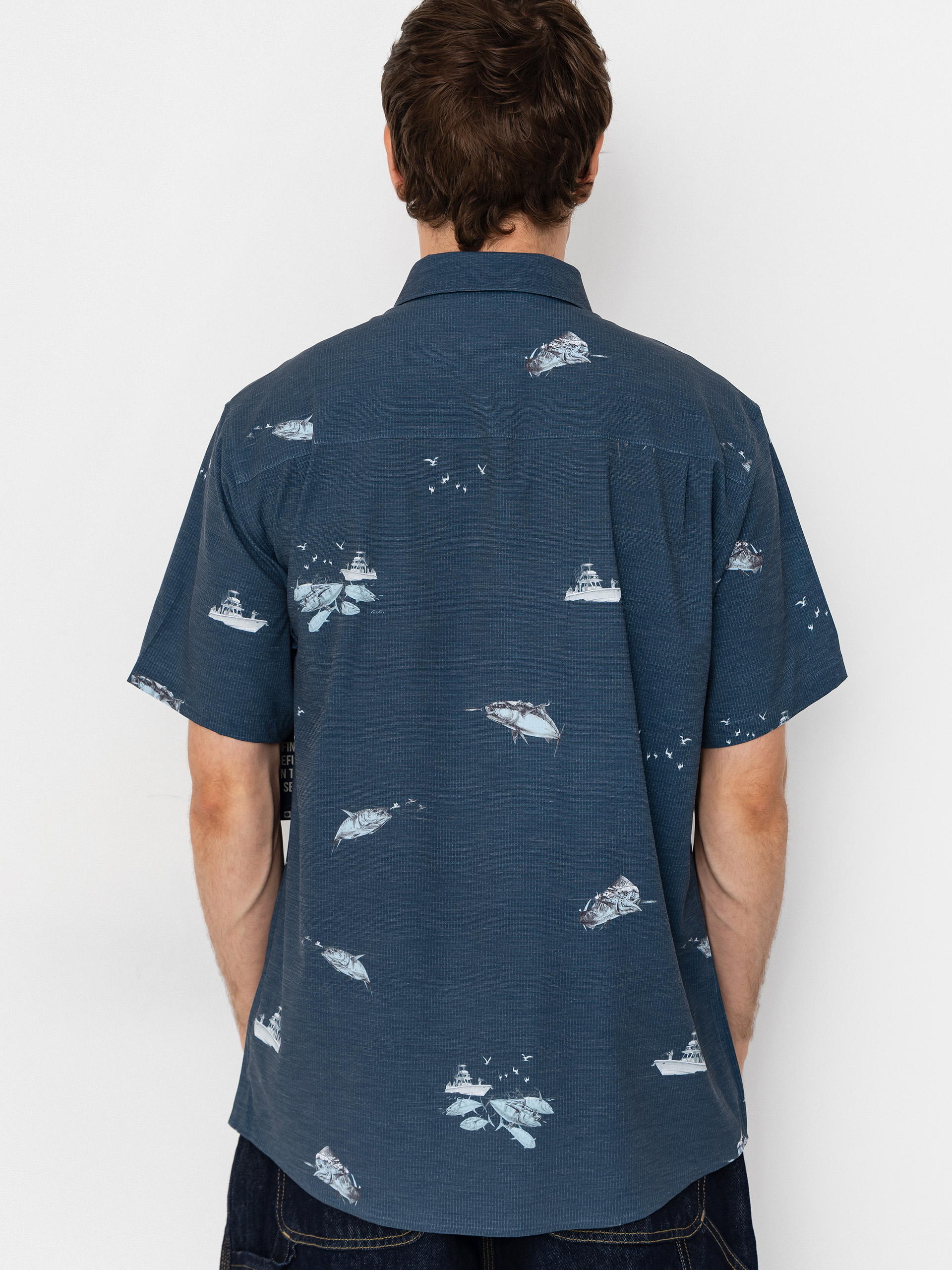 Salty Crew Breezer Perf Button Up Hemd (midnight navy)