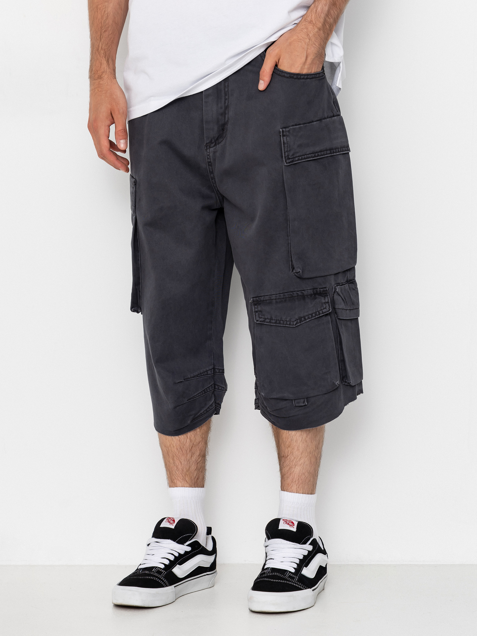 Wasted Paris Grant Shorts (faded black)