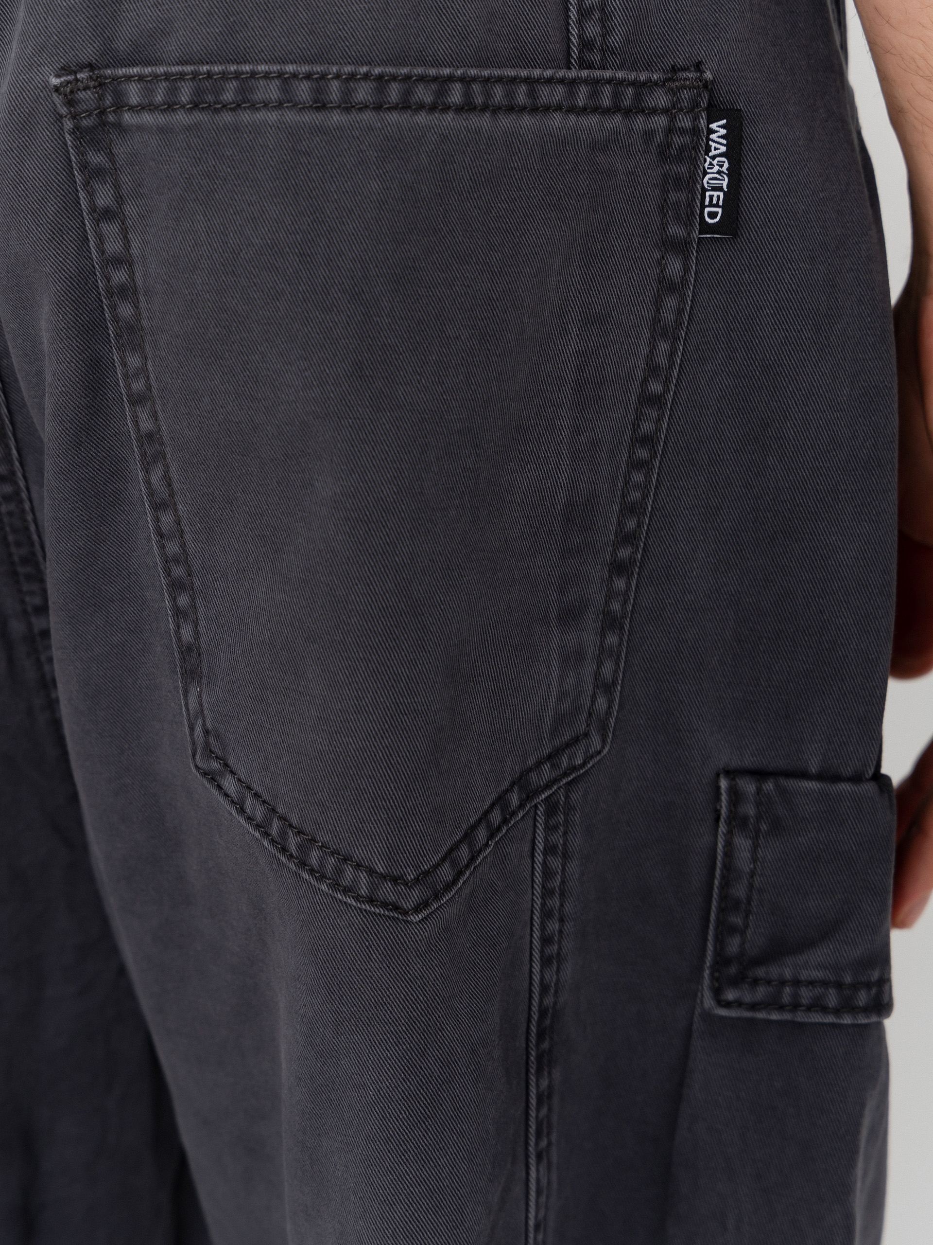 Wasted Paris Grant Shorts (faded black)