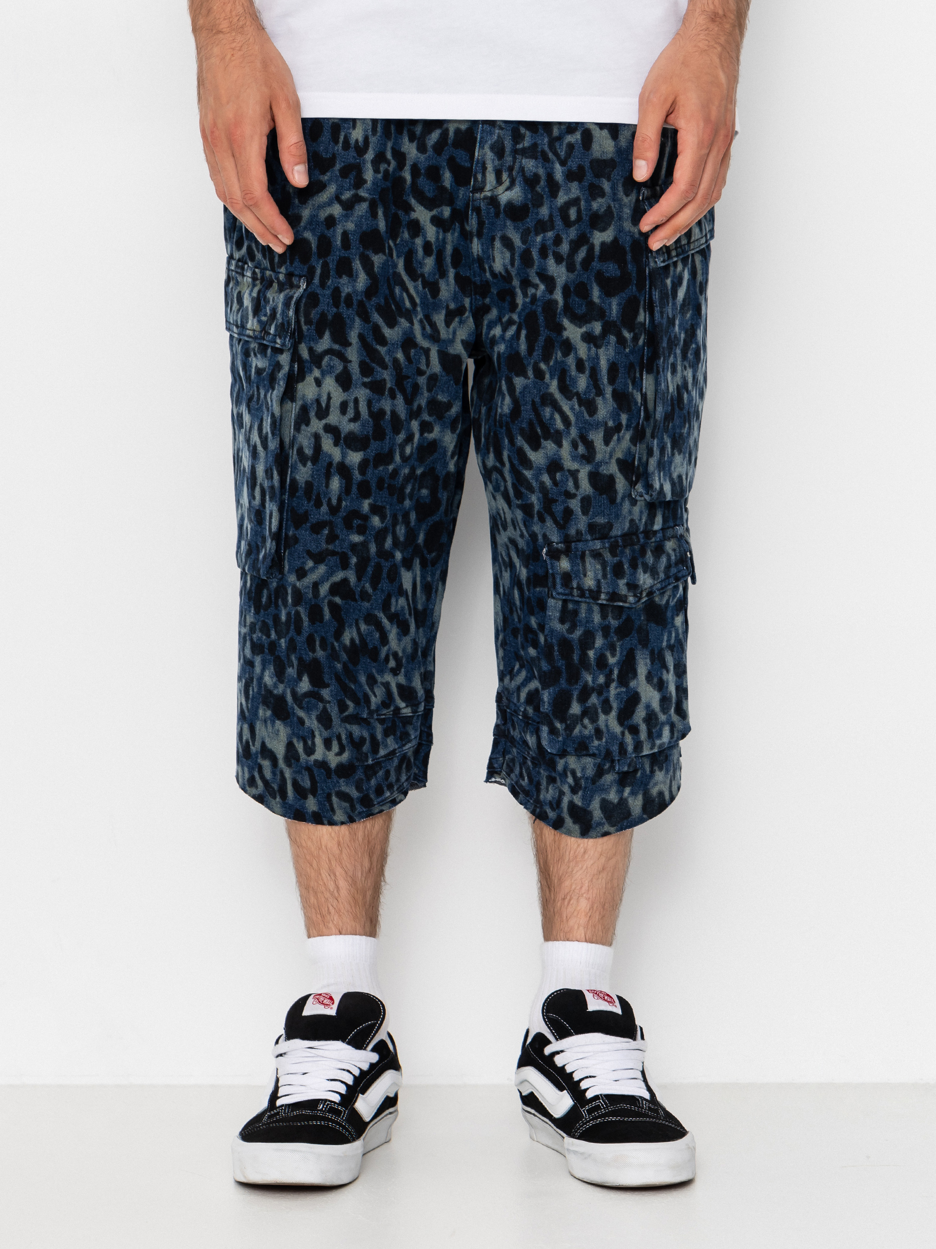 Wasted Paris Cheetah Grant Shorts (blue camo)