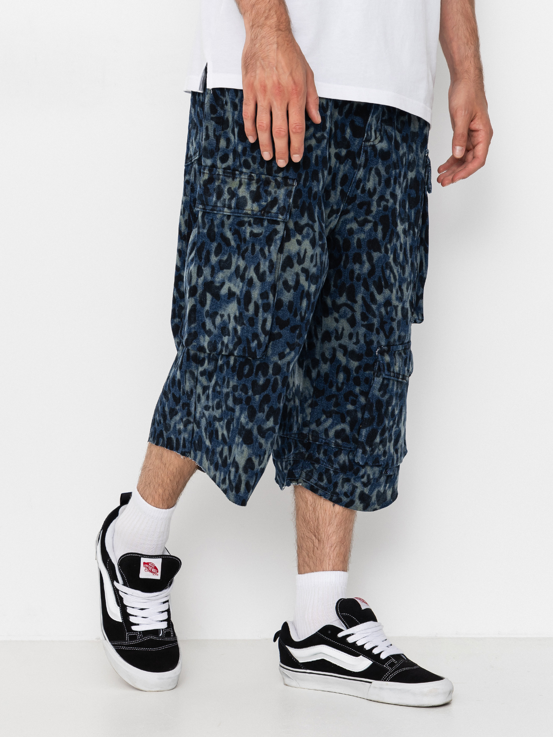 Wasted Paris Cheetah Grant Shorts (blue camo)