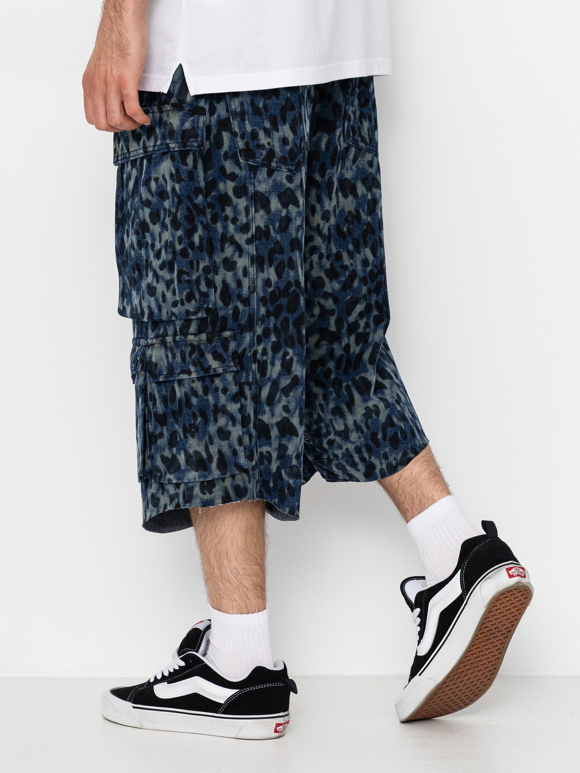 Wasted Paris Cheetah Grant Shorts (blue camo)