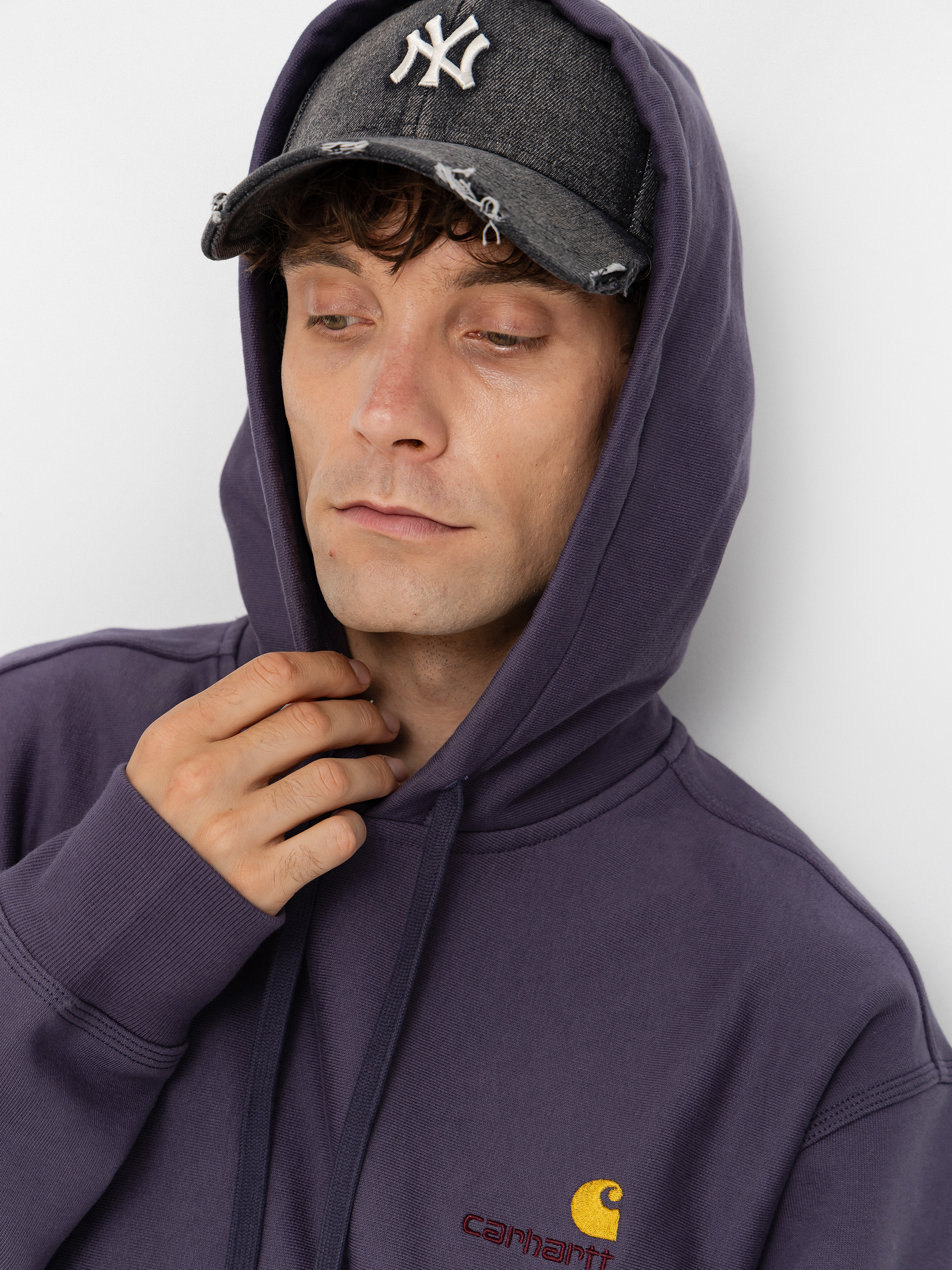 Carhartt WIP American Script HD Hoodie (shady purple)